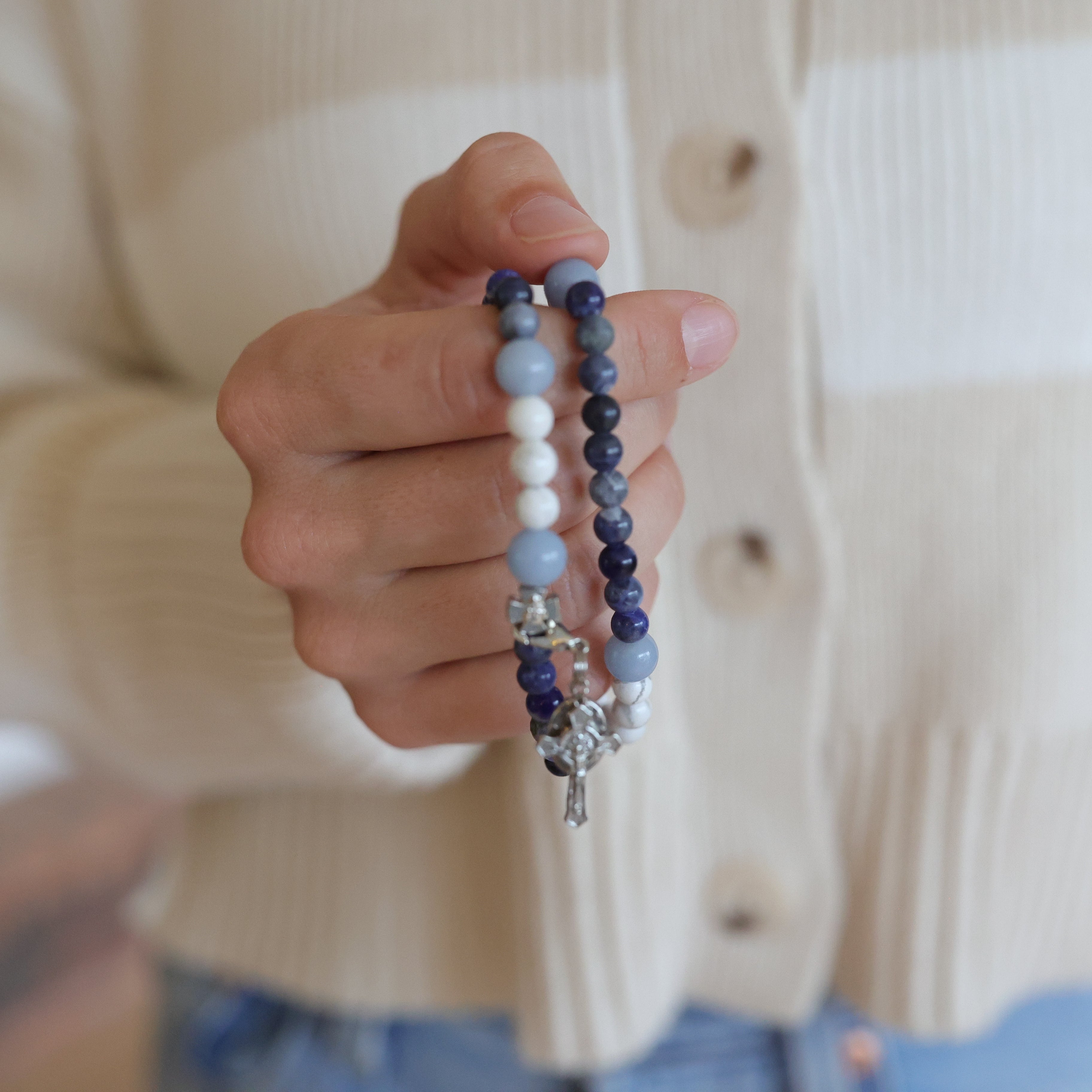 Calcutta | Stretch & Wrap Rosary Bracelet