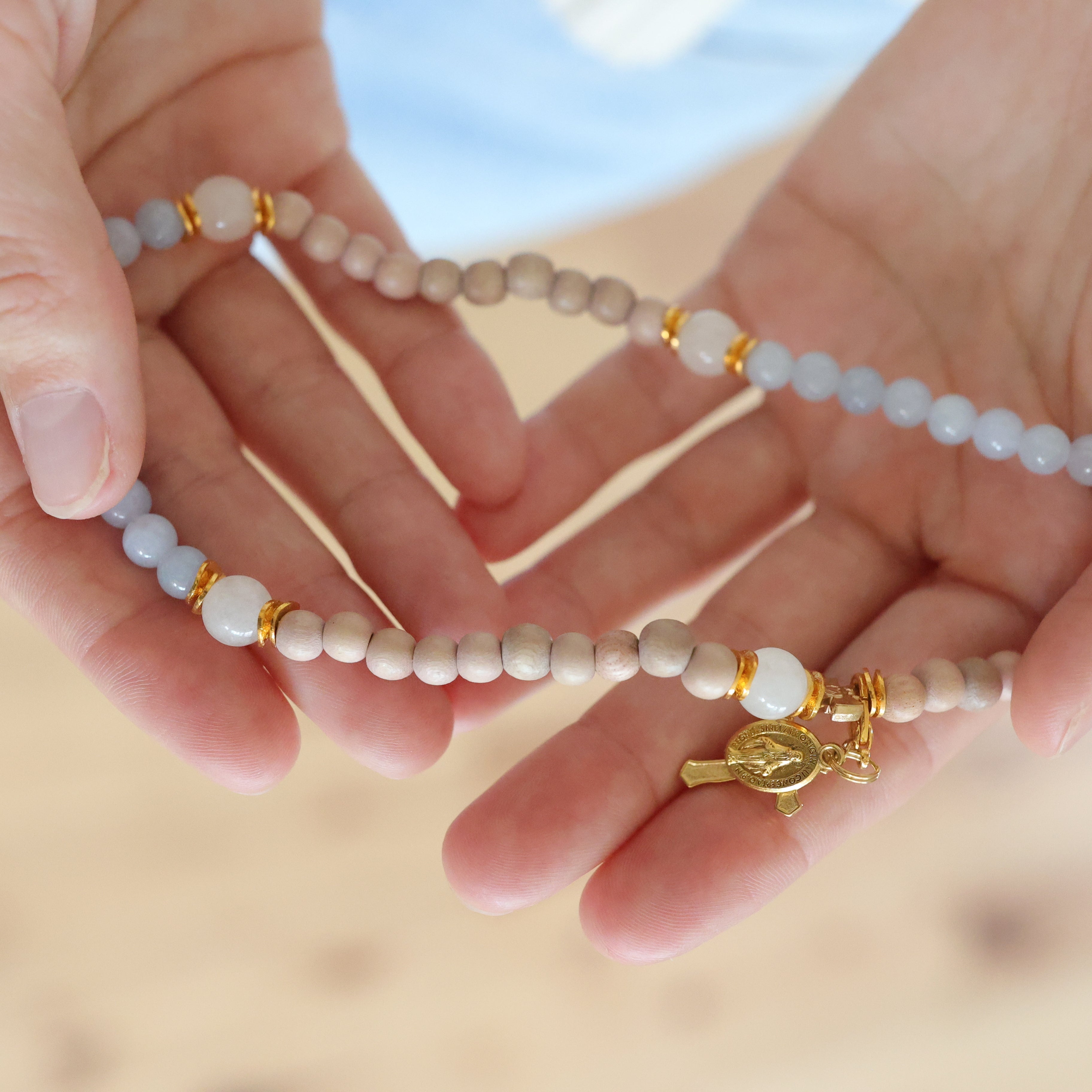 The Assumption | Stretch & Wrap Rosary Bracelet