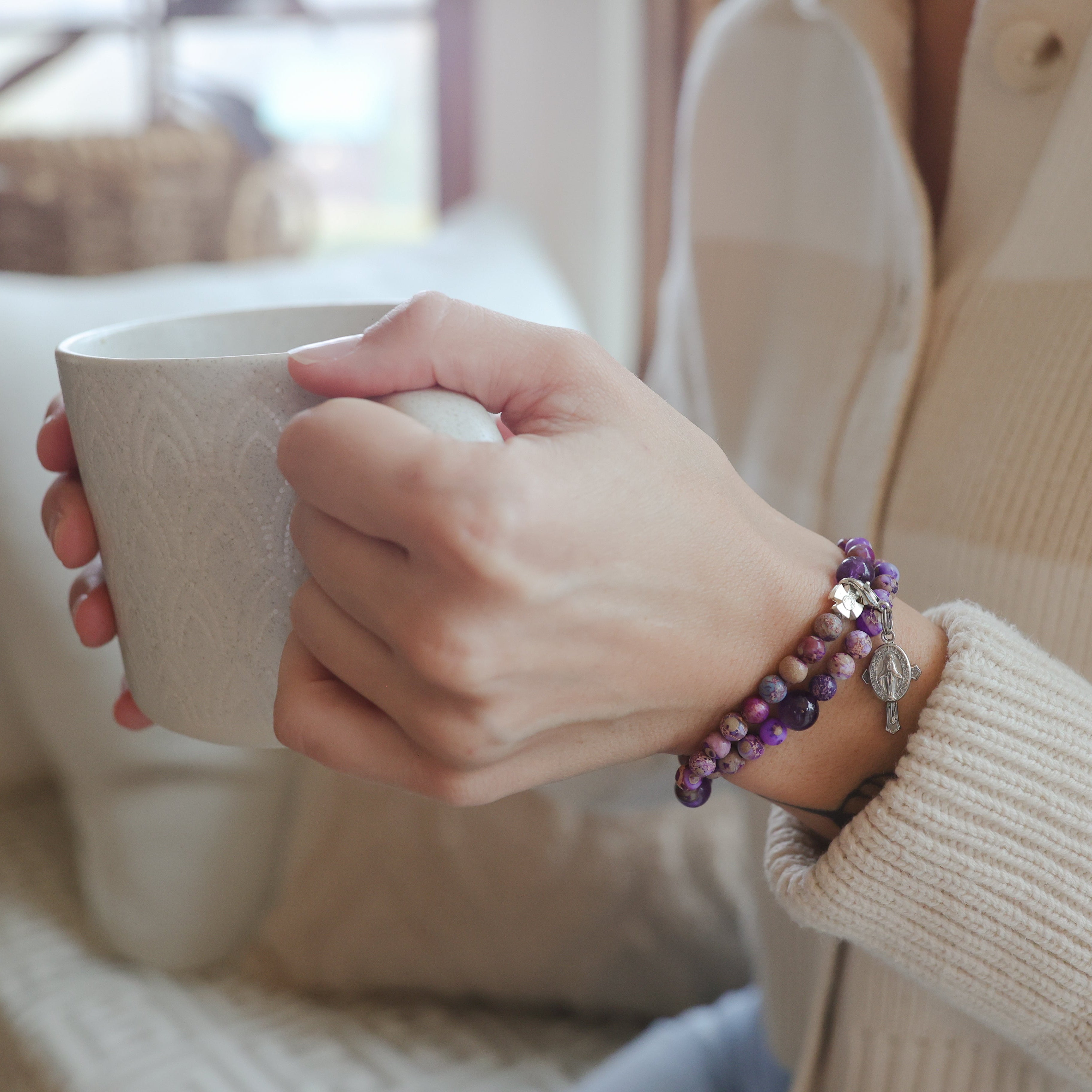 Penance | Stretch & Wrap Rosary Bracelet