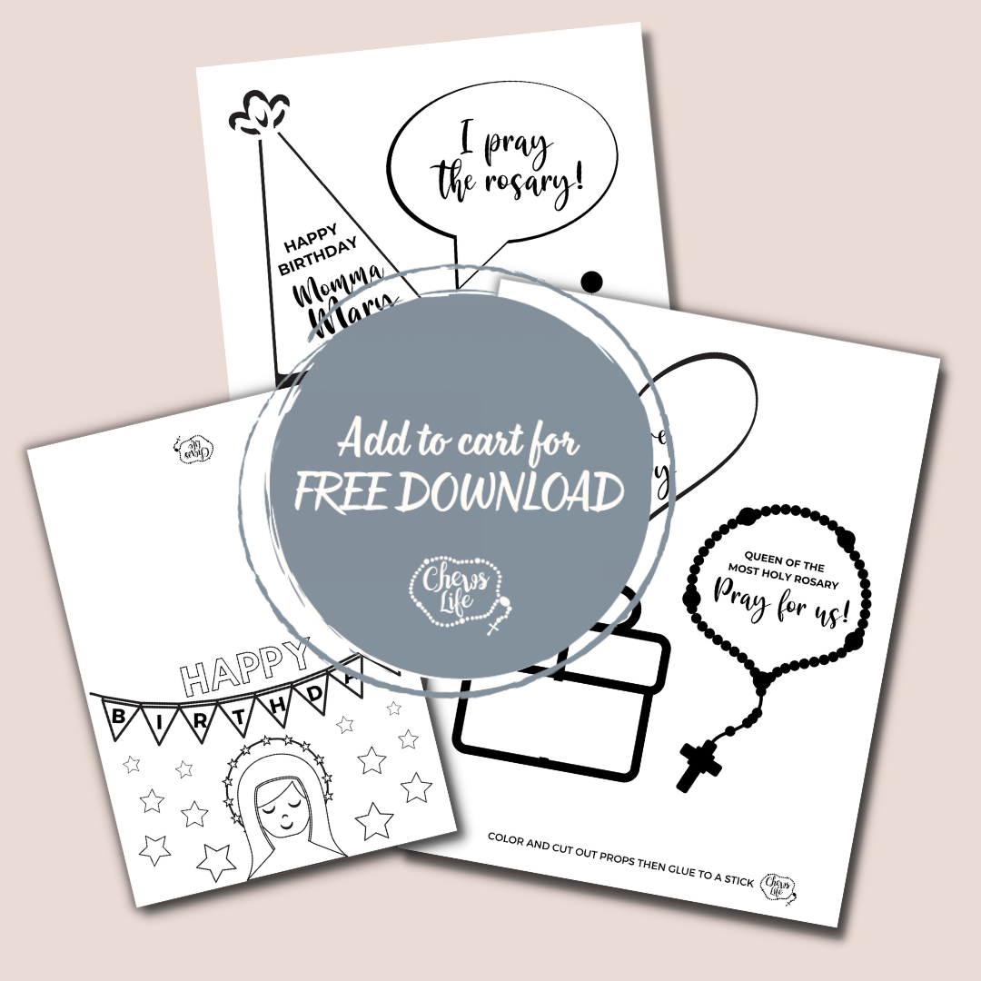 Happy Birthday Mary Activity Pack!