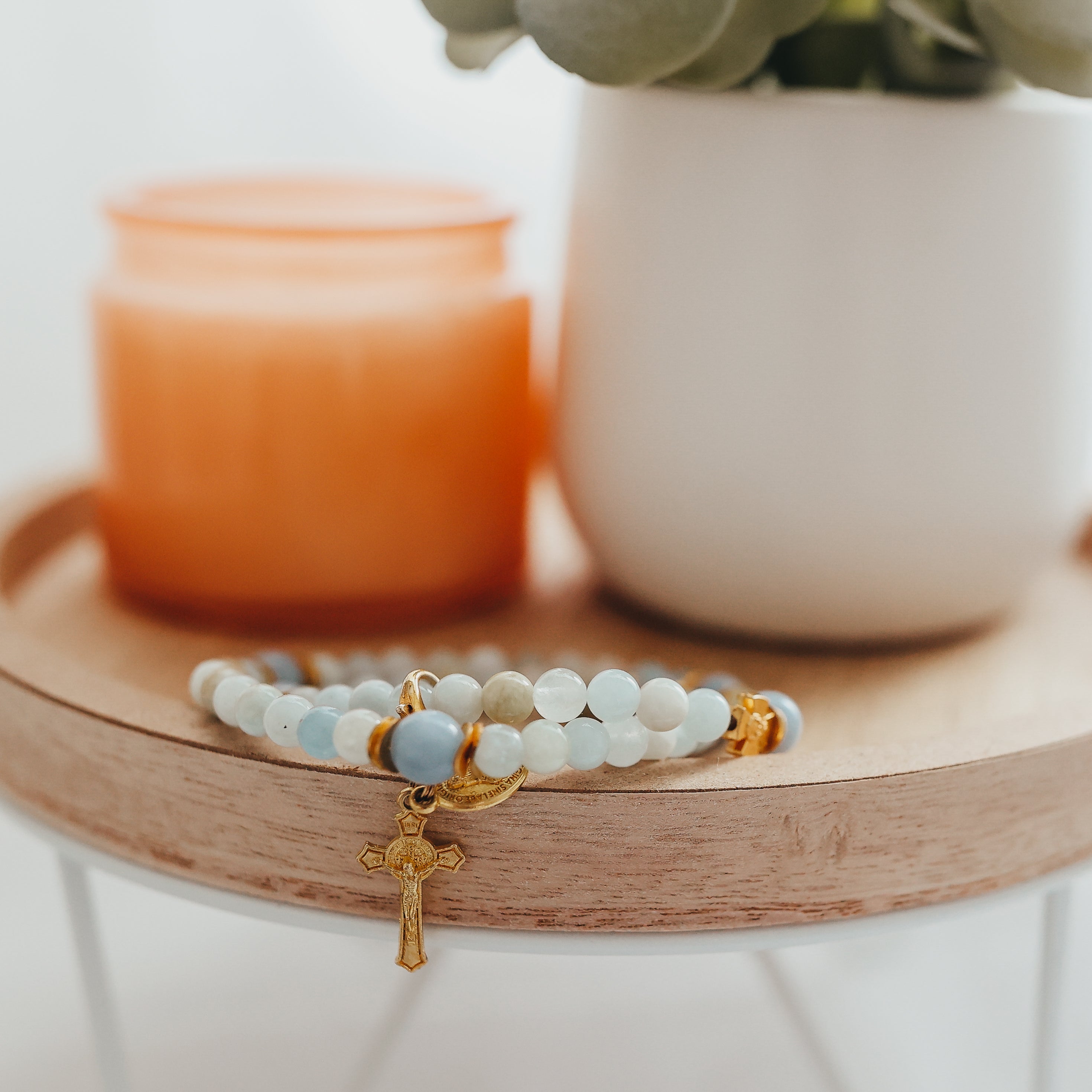 St. Monica | Gemstone Rosary Bracelet