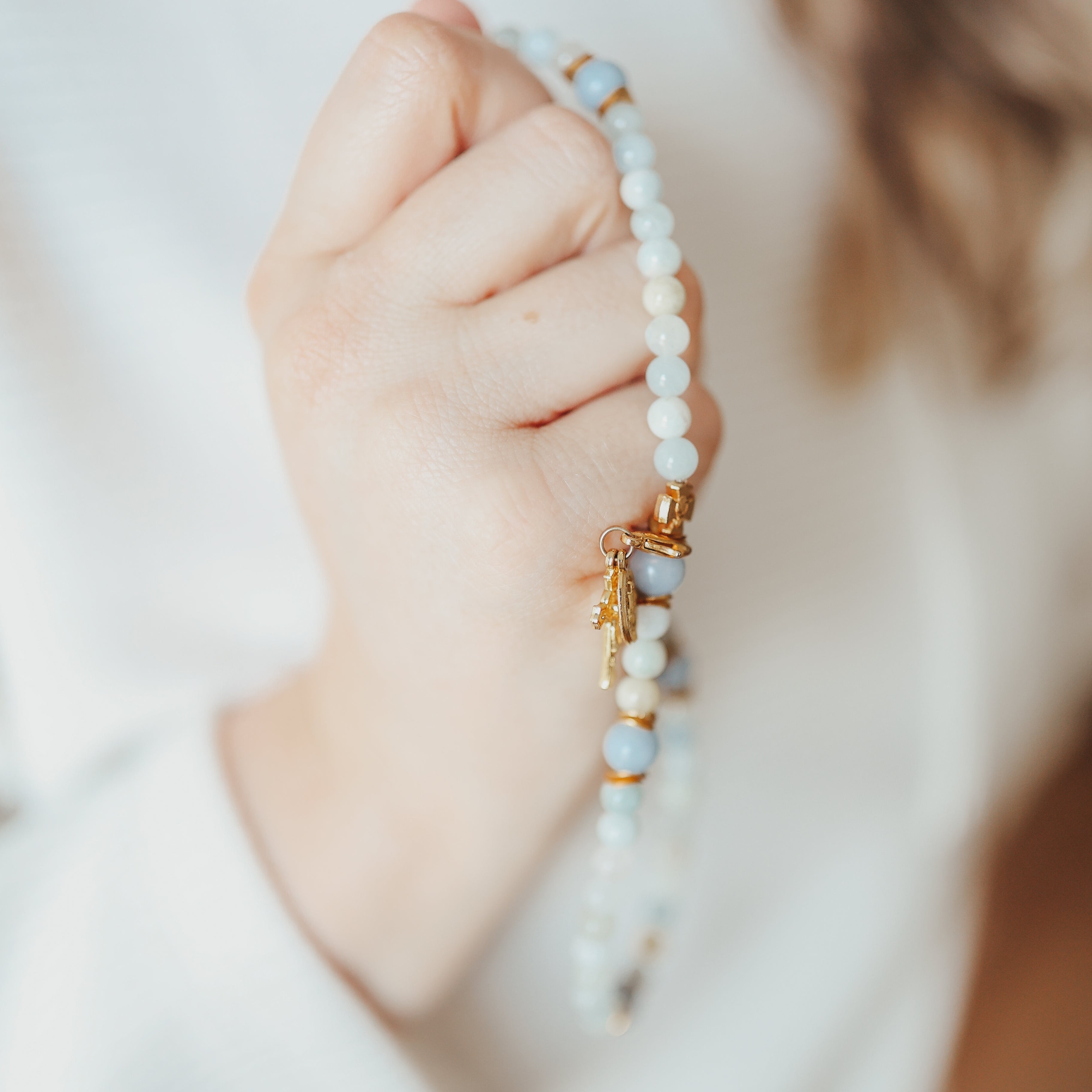 St. Monica | Gemstone Rosary Bracelet