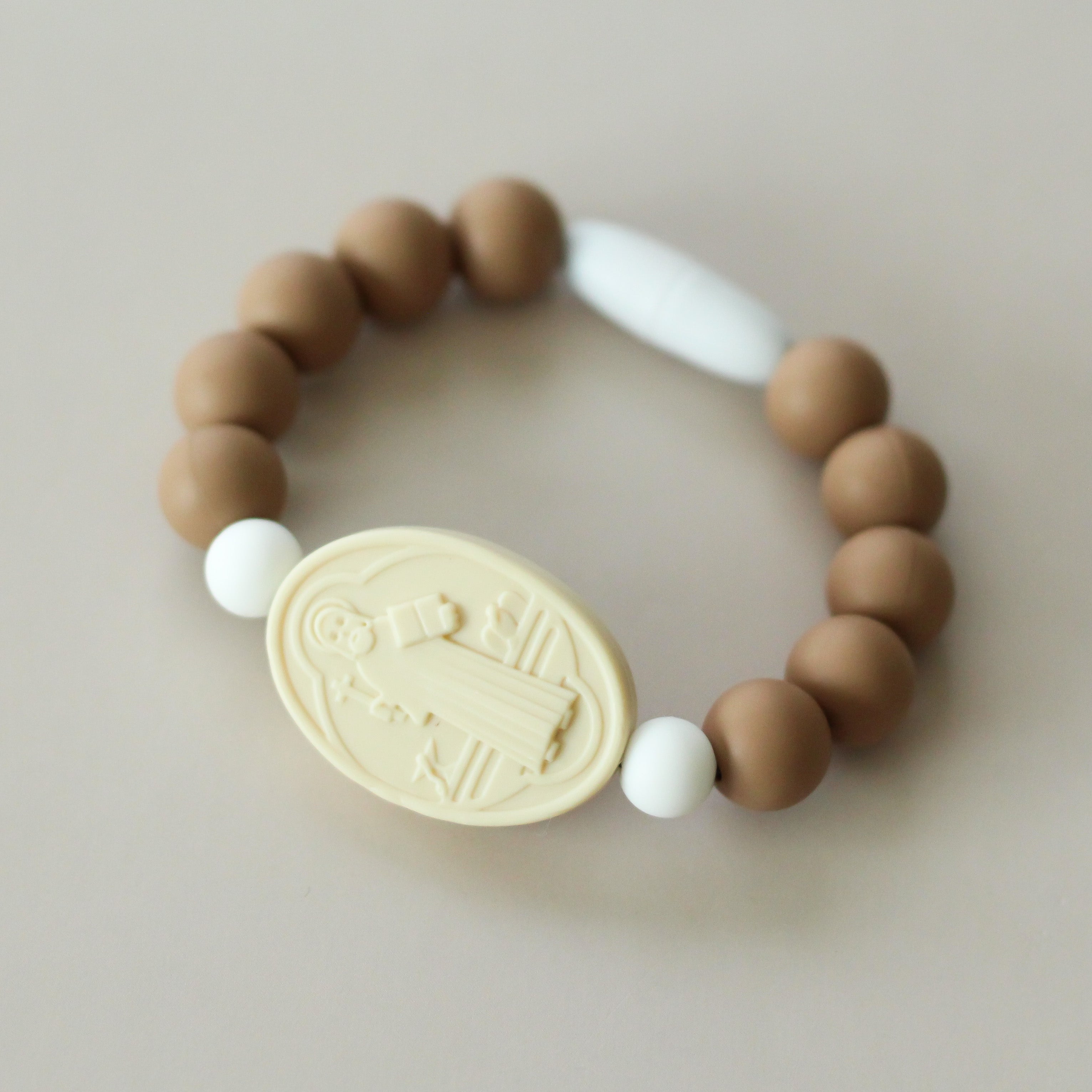 St. Benedict Saint Bracelet | Caramel