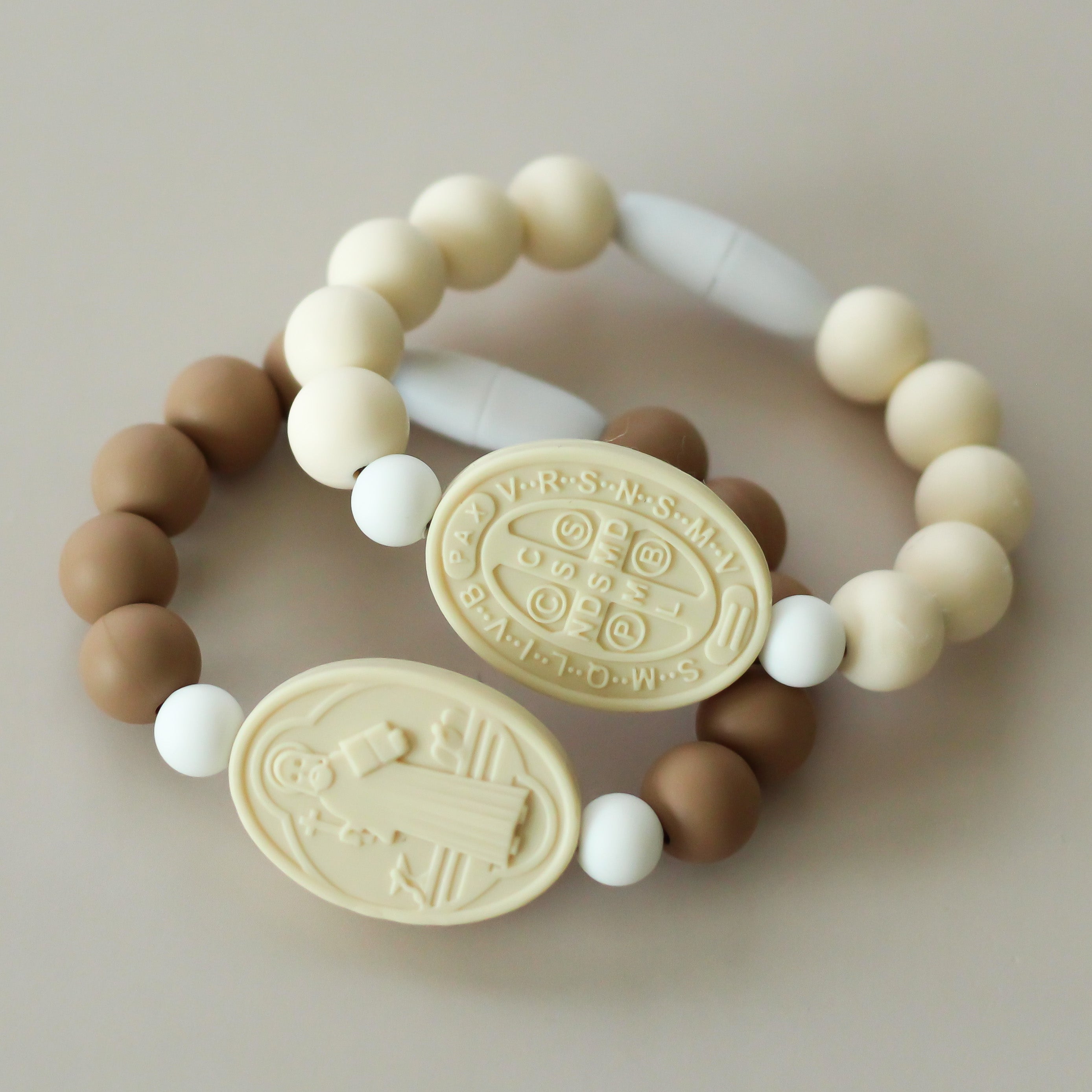 St. Benedict Saint Bracelet | Cream