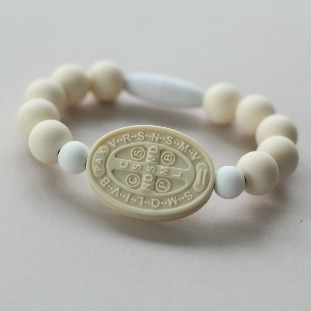 St. Benedict Saint Bracelet | Cream