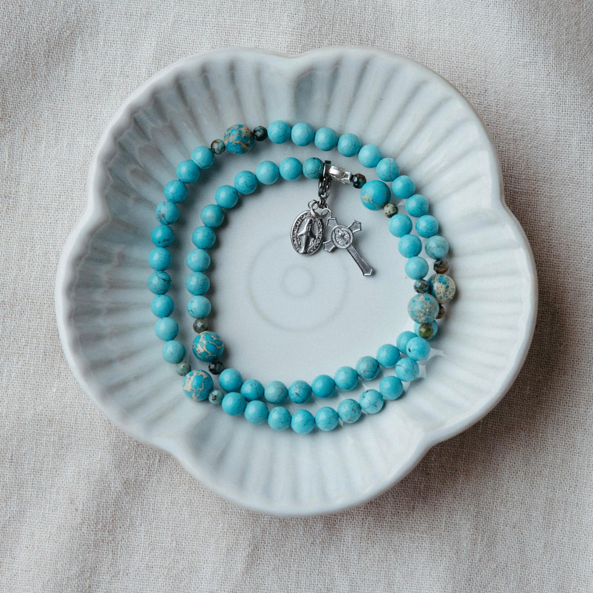 Remembrance Birthstone Rosary Bracelet