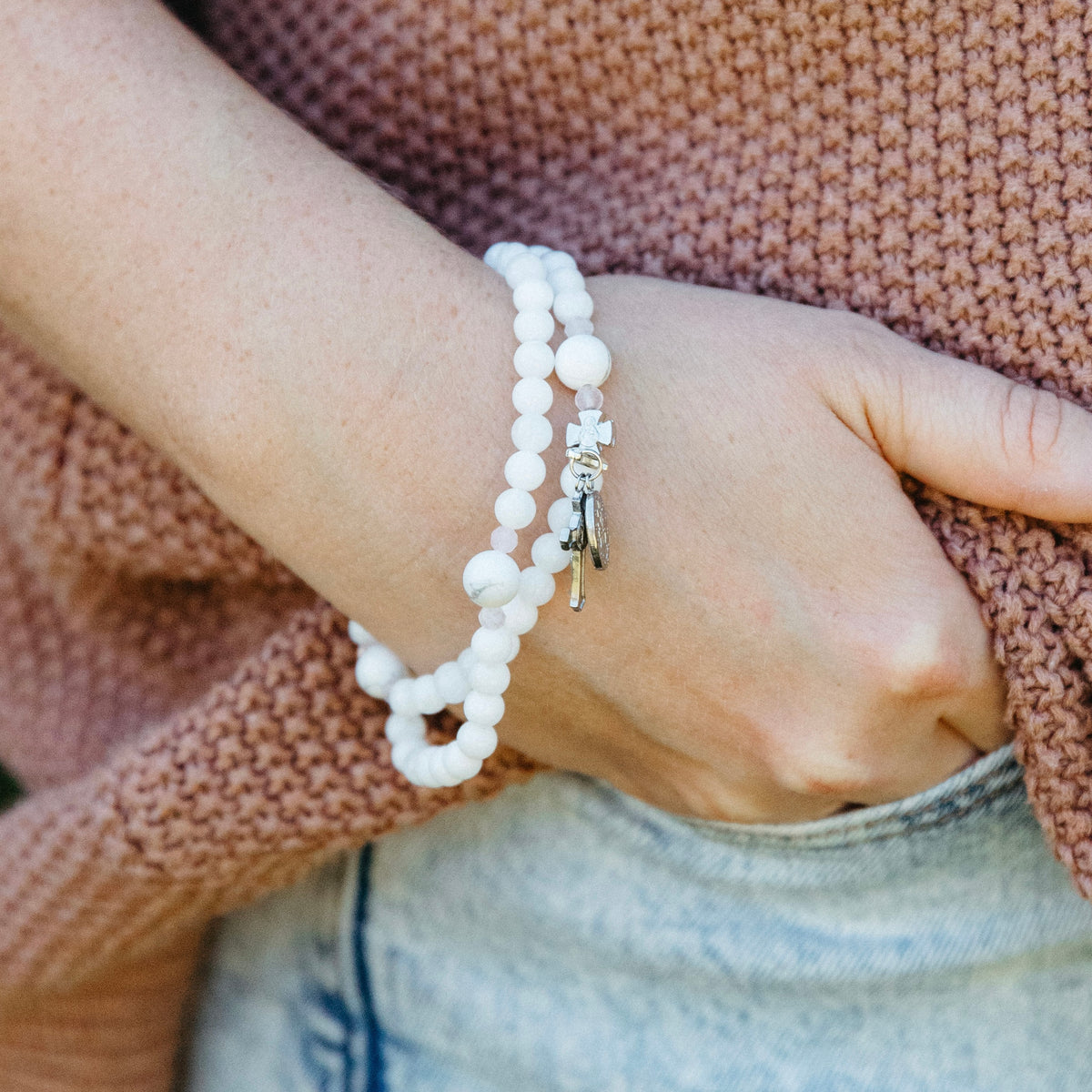 Remembrance Birthstone Rosary Bracelet