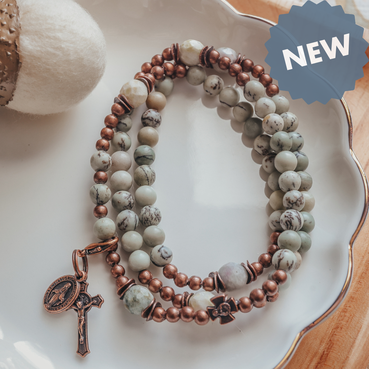 Saint Francis | Chews Life Triple Wrap Rosary Bracelet | Fall Collection