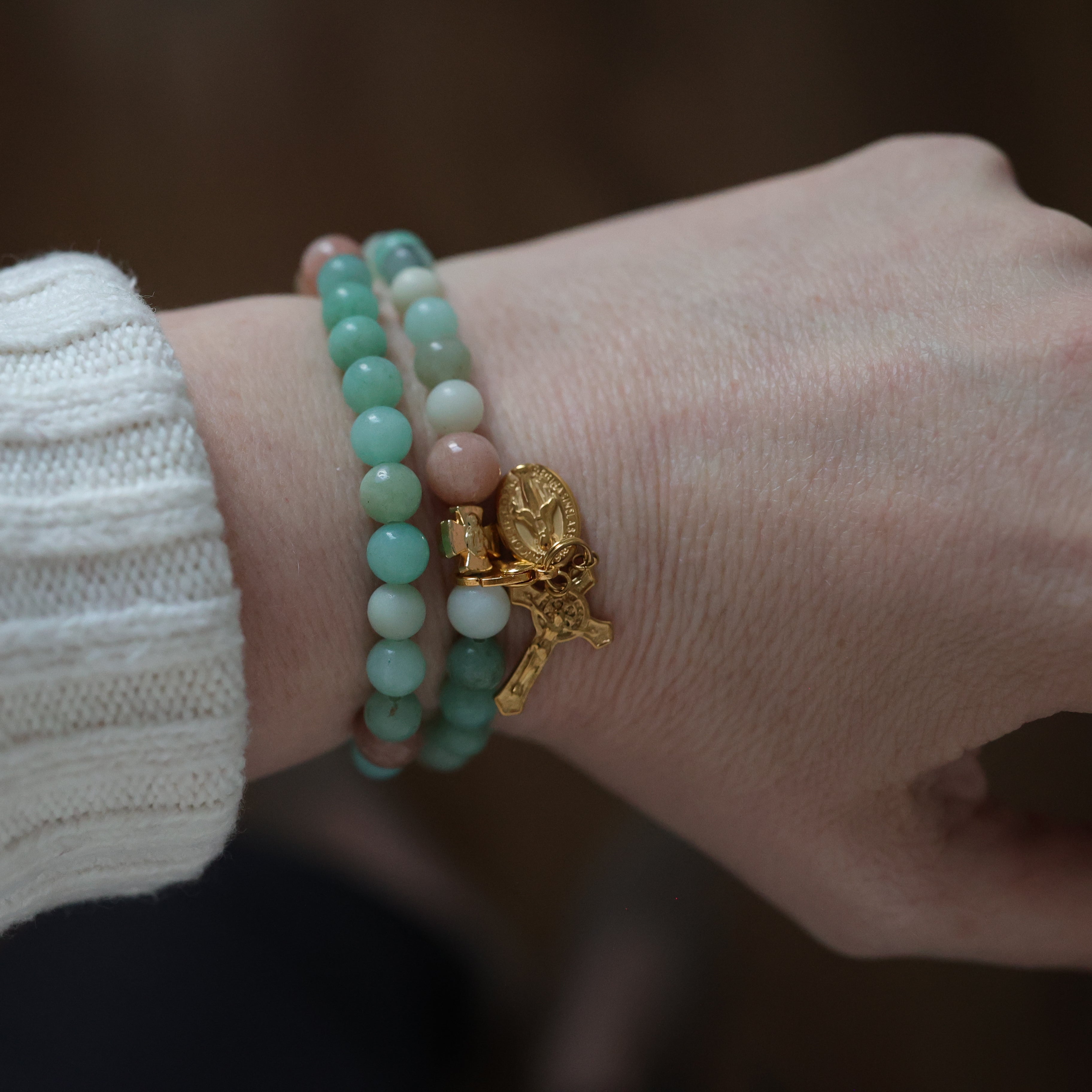 Gianna | Stretch & Wrap Rosary Bracelet
