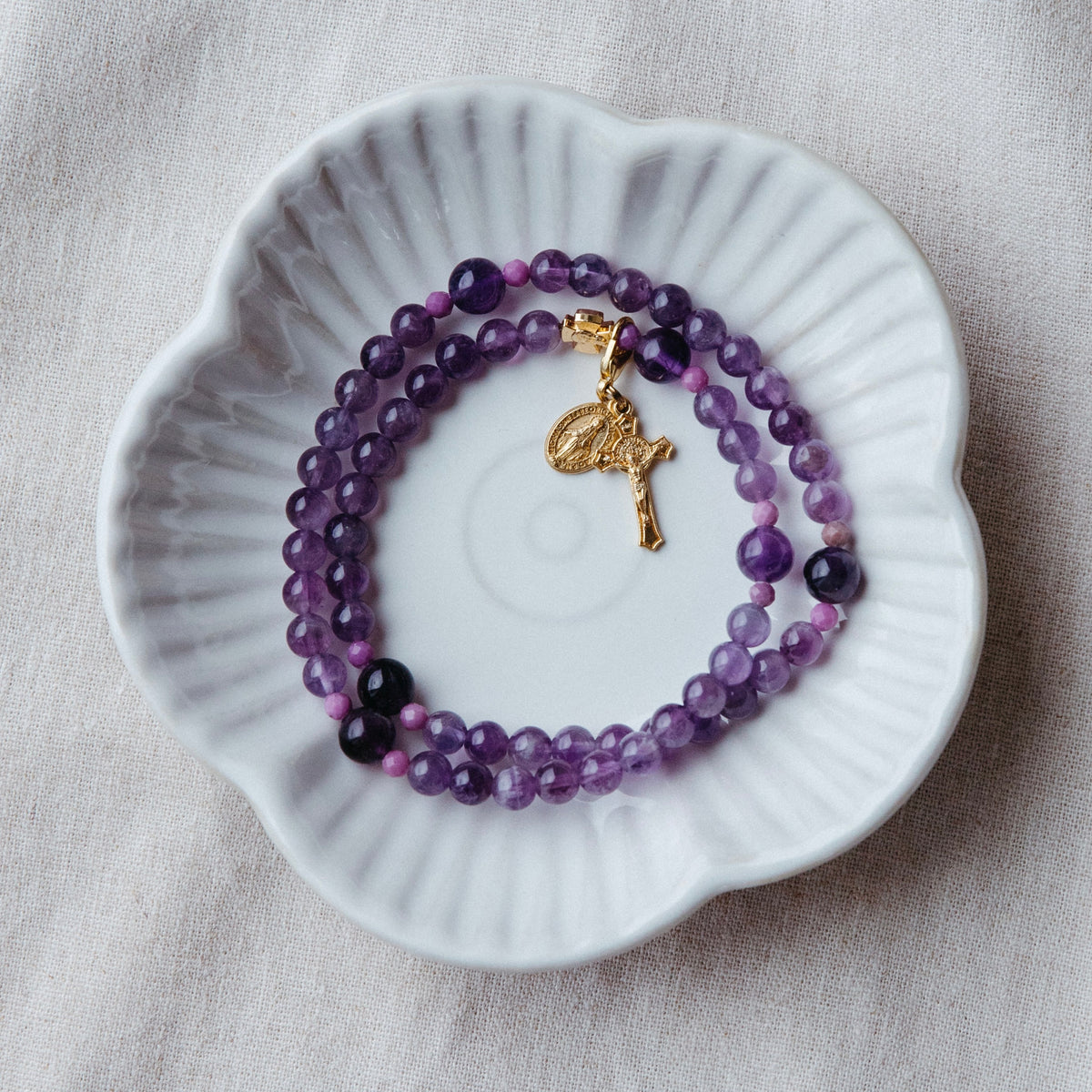 Remembrance Birthstone Rosary Bracelet