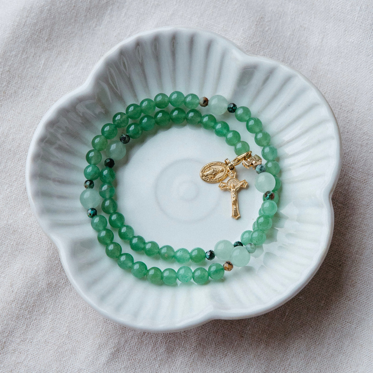 Remembrance Birthstone Rosary Bracelet