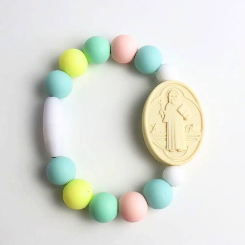 Neutral | Silicone Saint Benedict Saint Bracelet