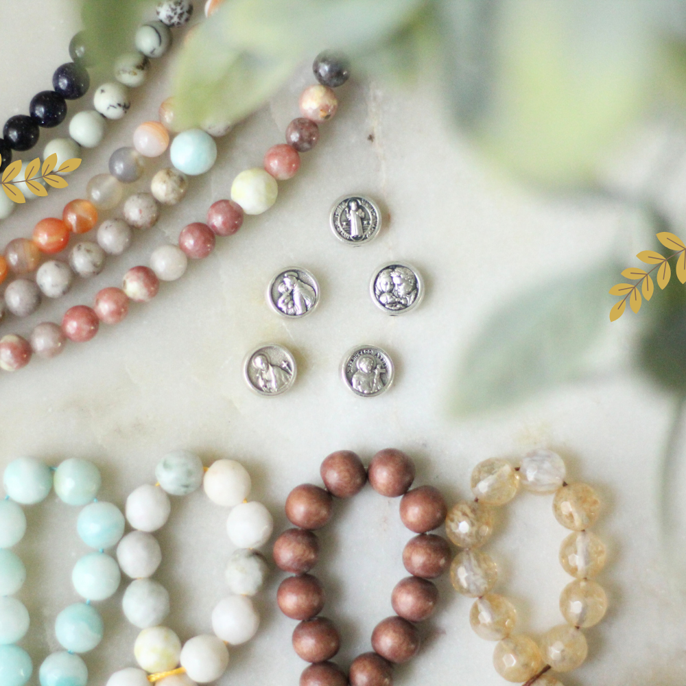 Choose your Saint | Custom Saint Rosary Bracelet |Large