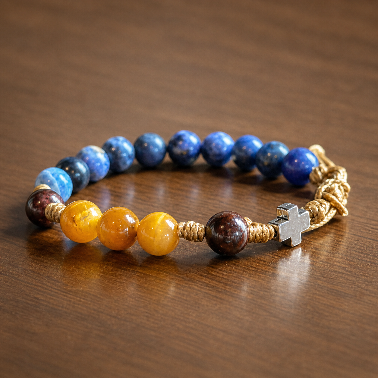 St Carlo Acutis | Boy's Paracord First Holy Communion Decade Bracelet
