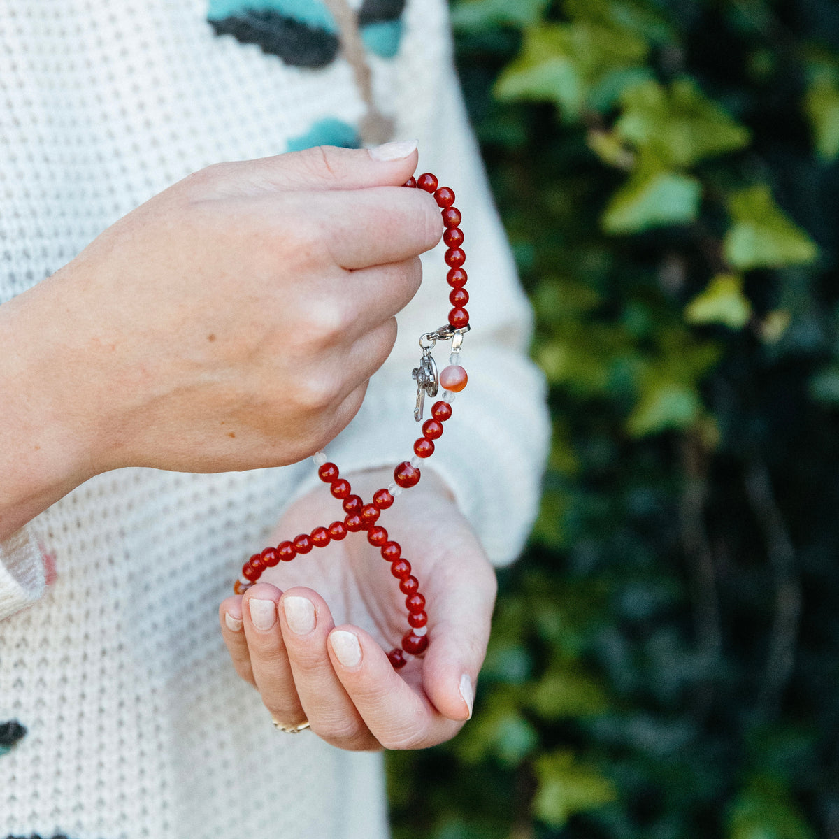 Remembrance Birthstone Rosary Bracelet