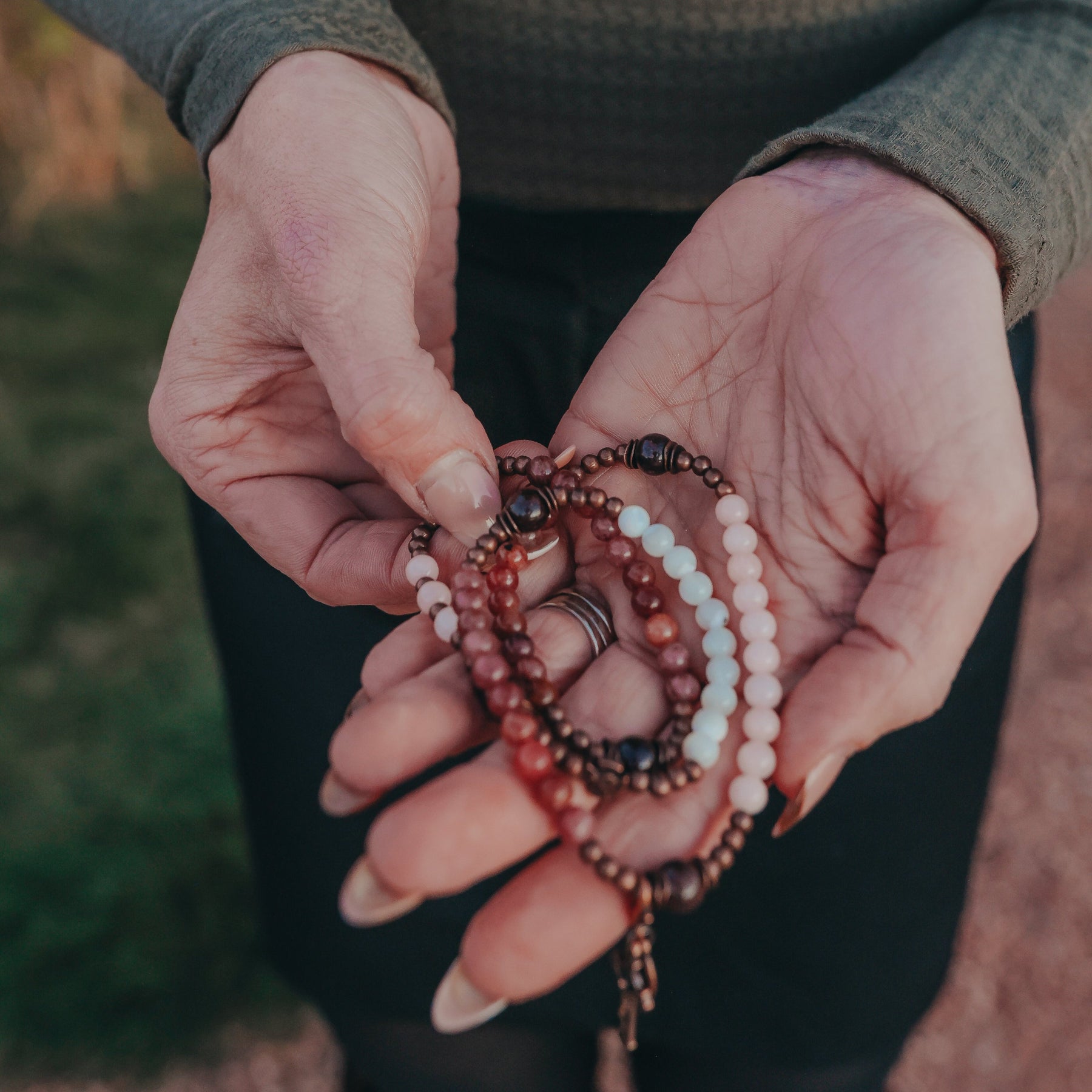 Advent | Triple Stretch & Wrap Rosary Bracelet | Seasonal Exclusive