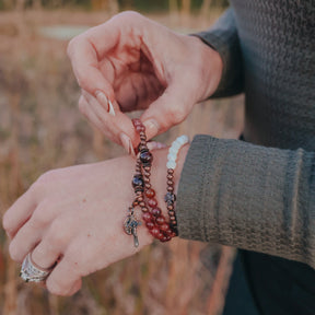 Advent | Triple Stretch & Wrap Rosary Bracelet | Seasonal Exclusive