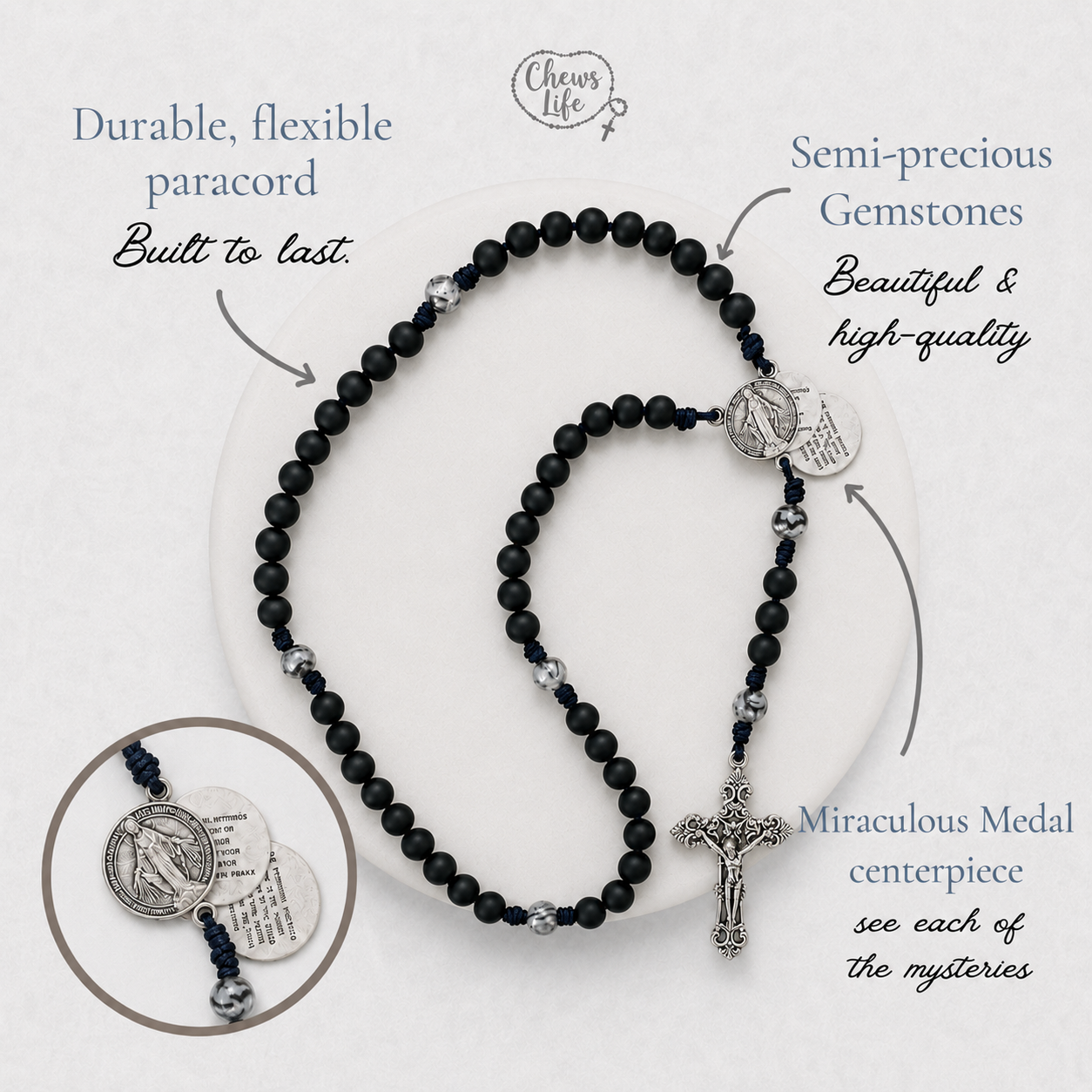 Ambrose | Traditional Gemstone Rosary
