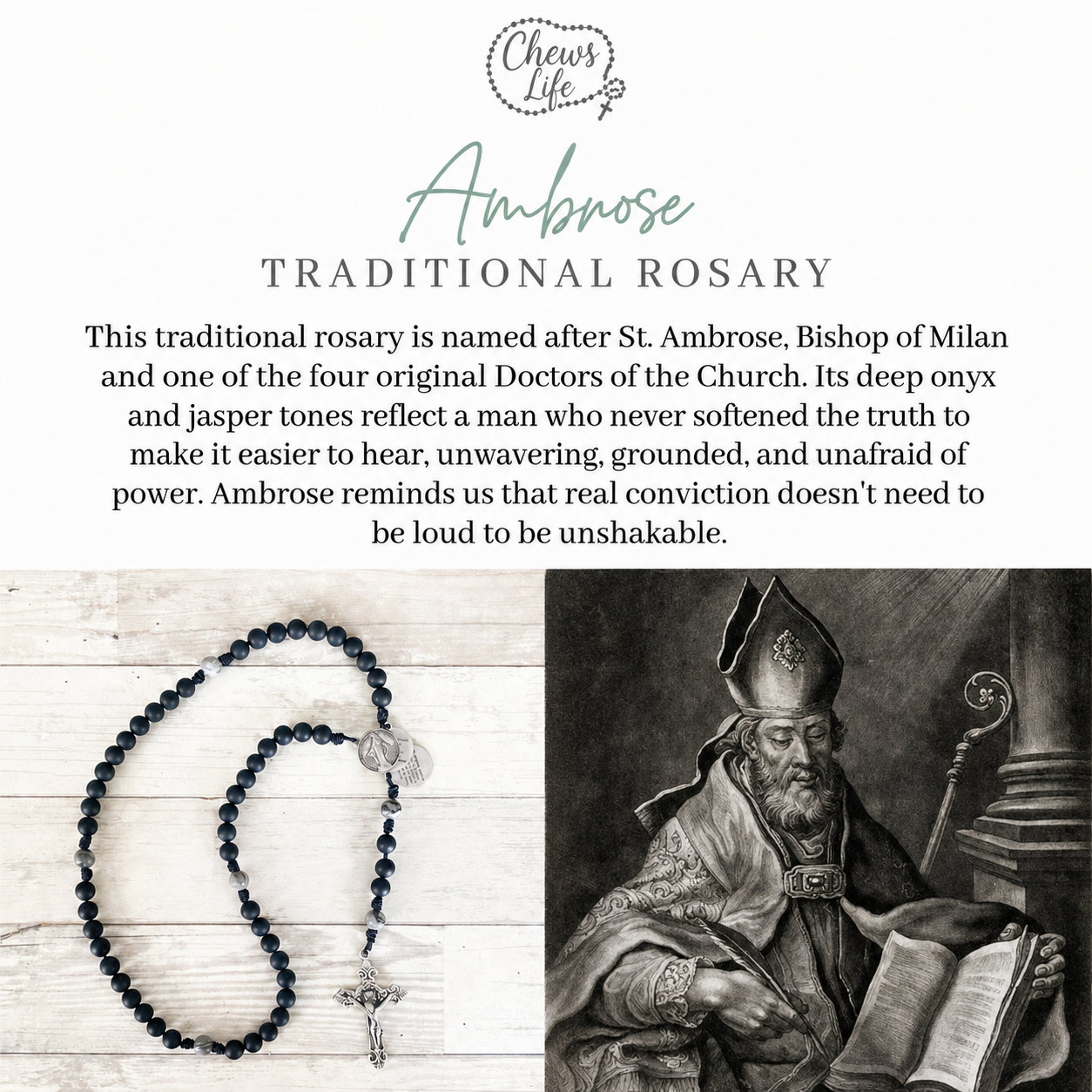 Ambrose | Traditional Gemstone Rosary