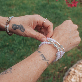 The Ascension | Triple Stretch & Wrap Rosary Bracelet