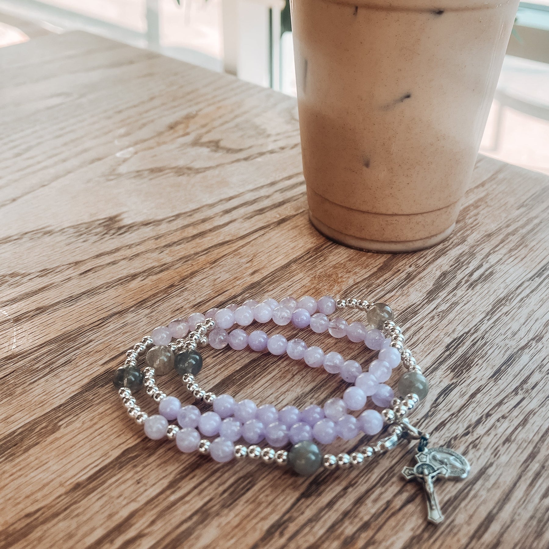 The Ascension | Triple Stretch & Wrap Rosary Bracelet