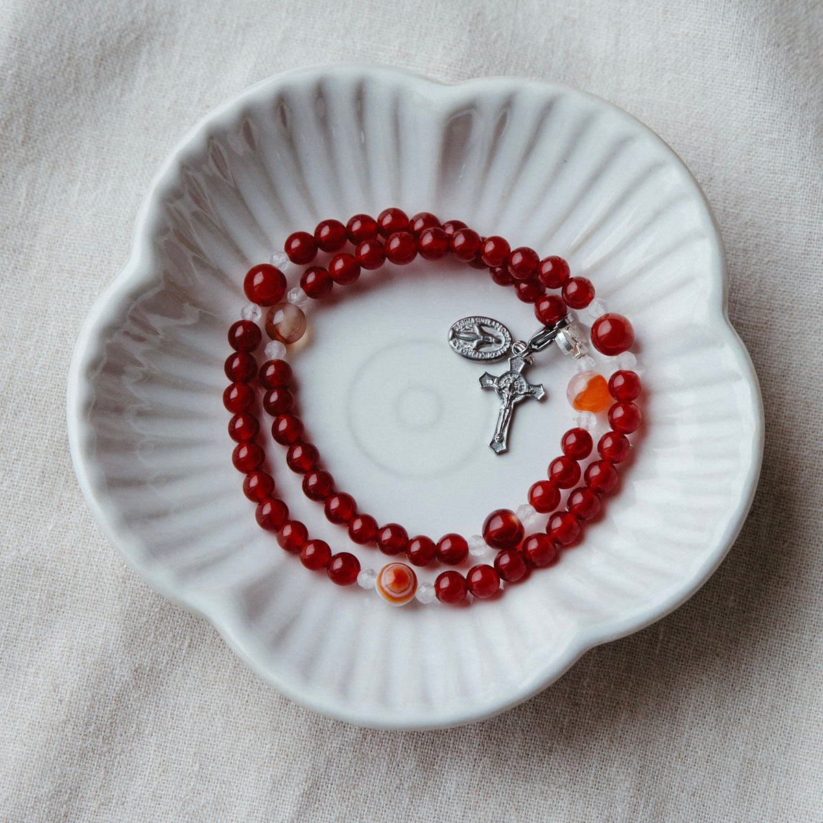Remembrance Birthstone Rosary Bracelet