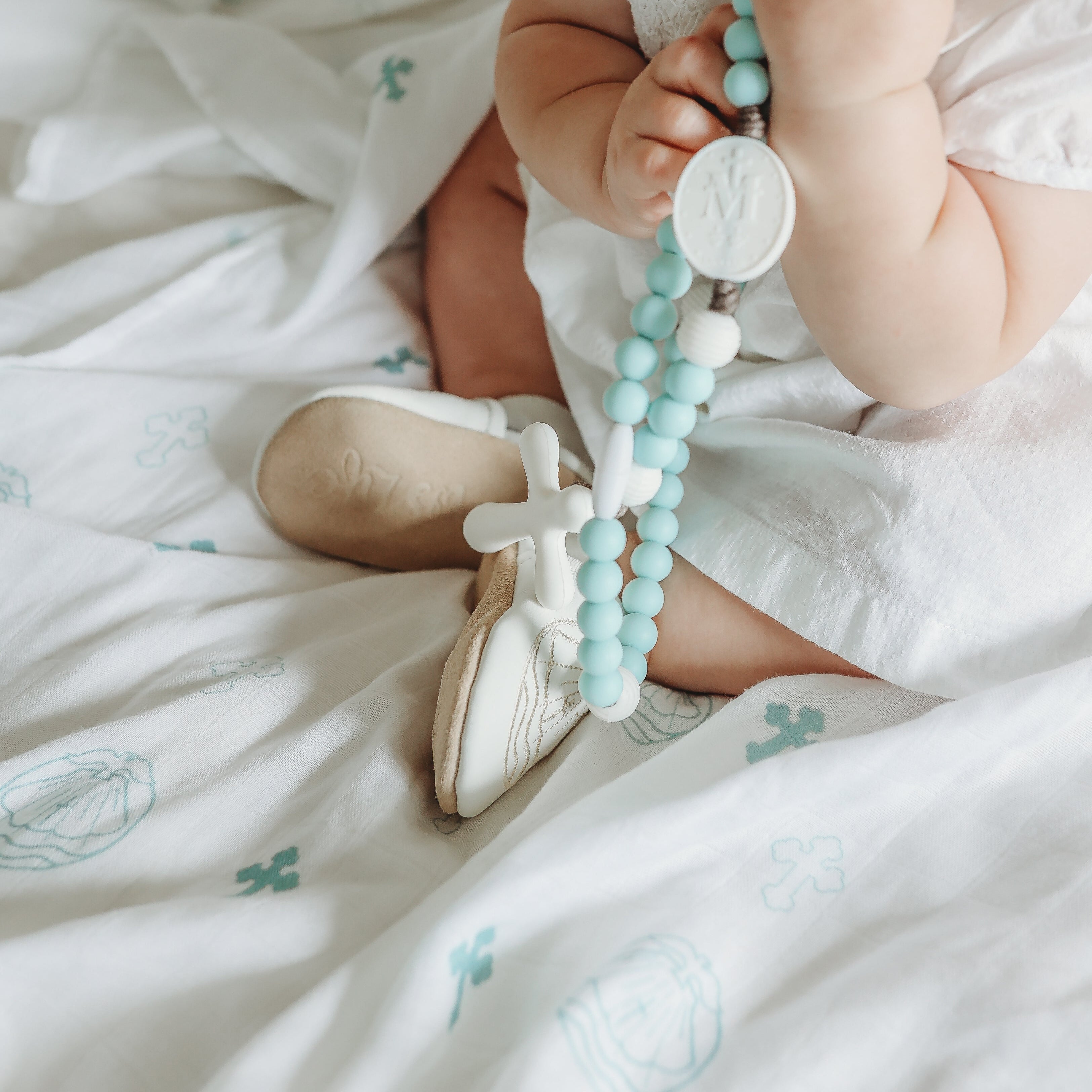 Baptism Swaddle Blanket | Bamboo & Cotton