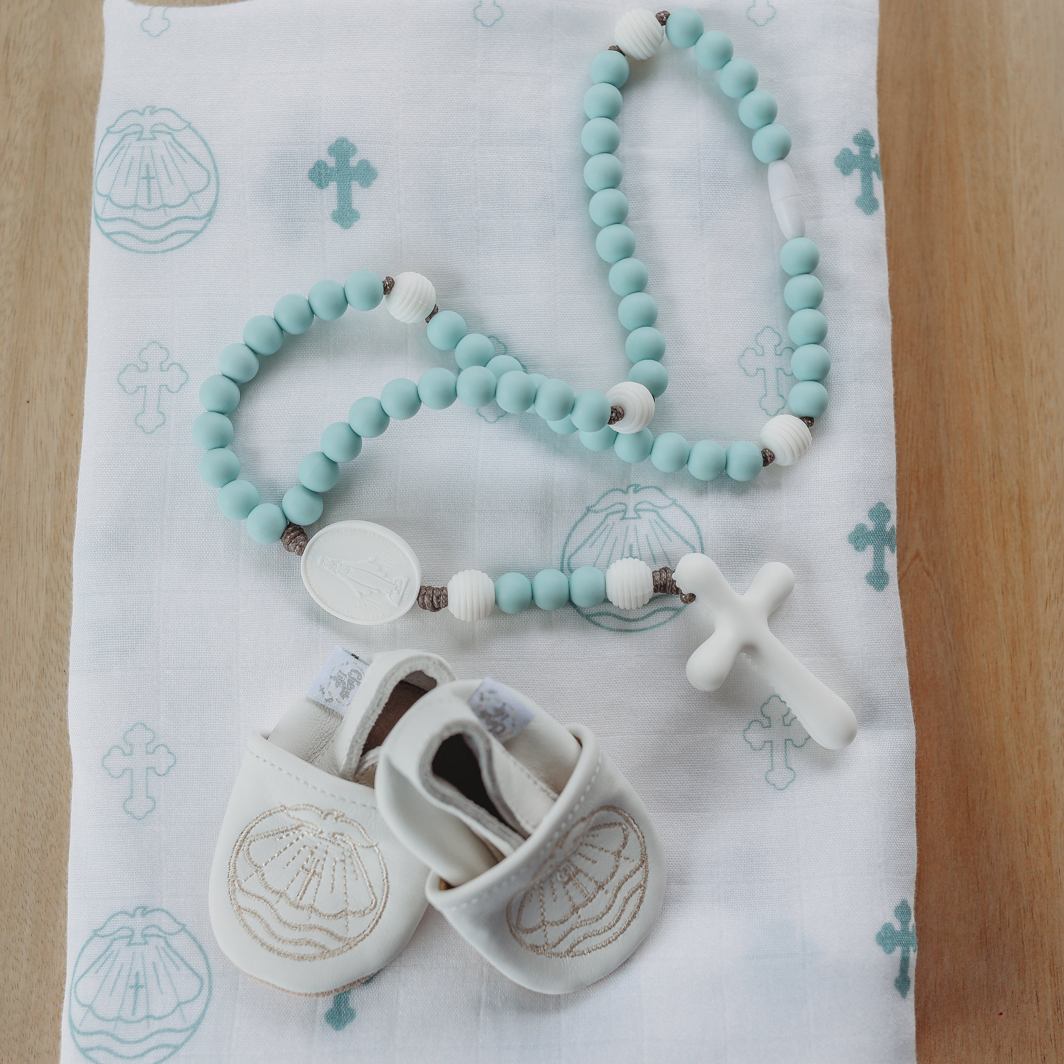 Baptism Swaddle Blanket | Bamboo & Cotton
