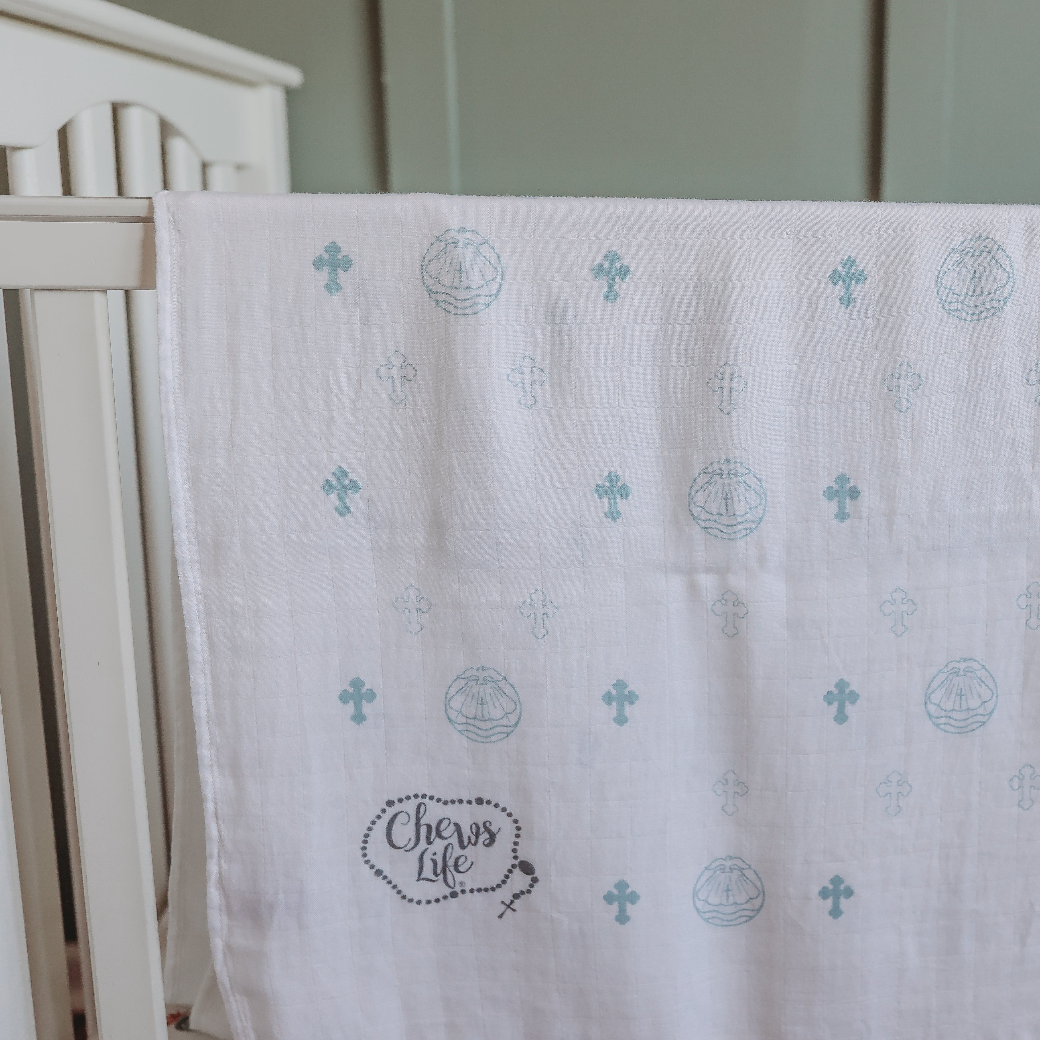 Baptism Swaddle Blanket | Bamboo & Cotton