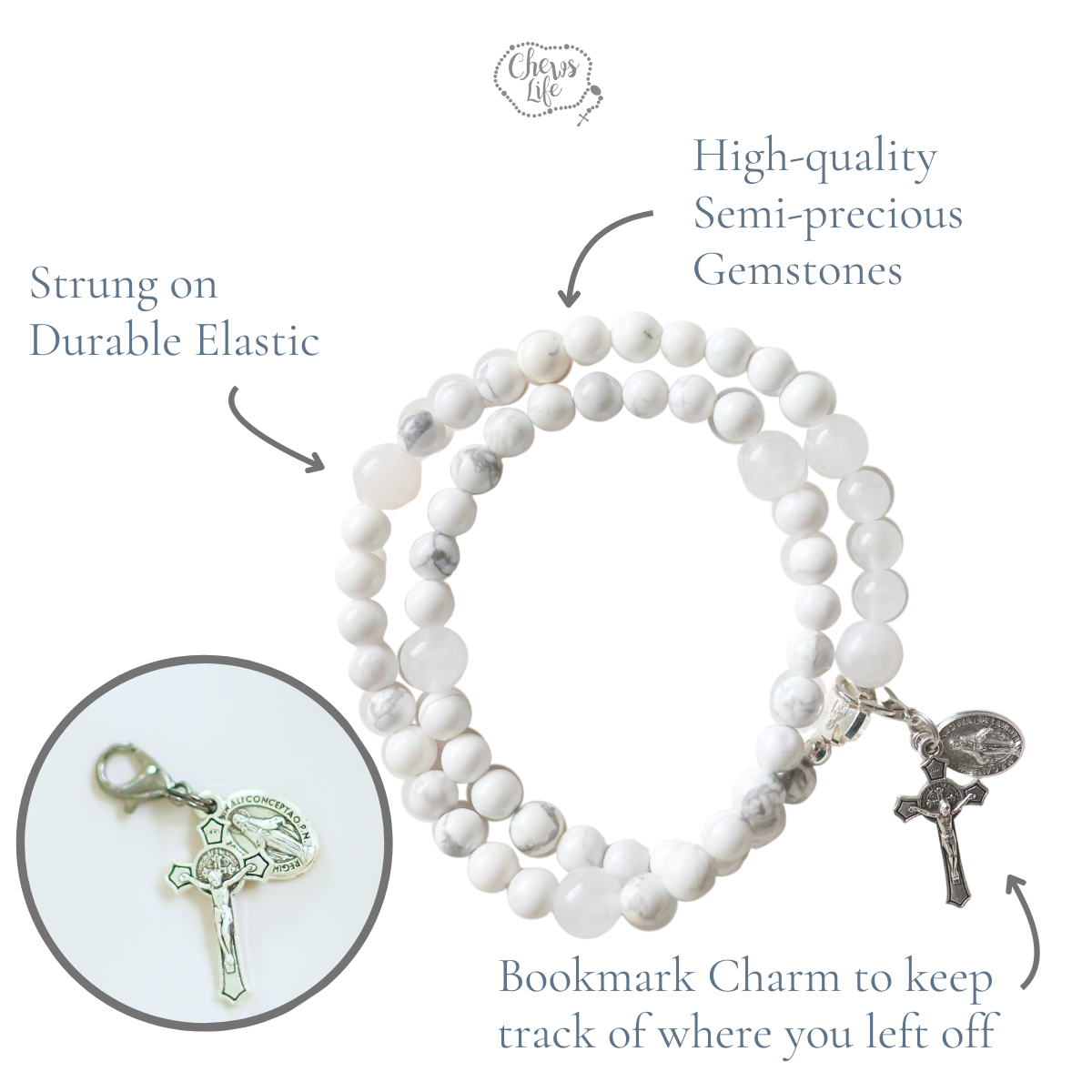 Glory | Stretch & Wrap Rosary Bracelet