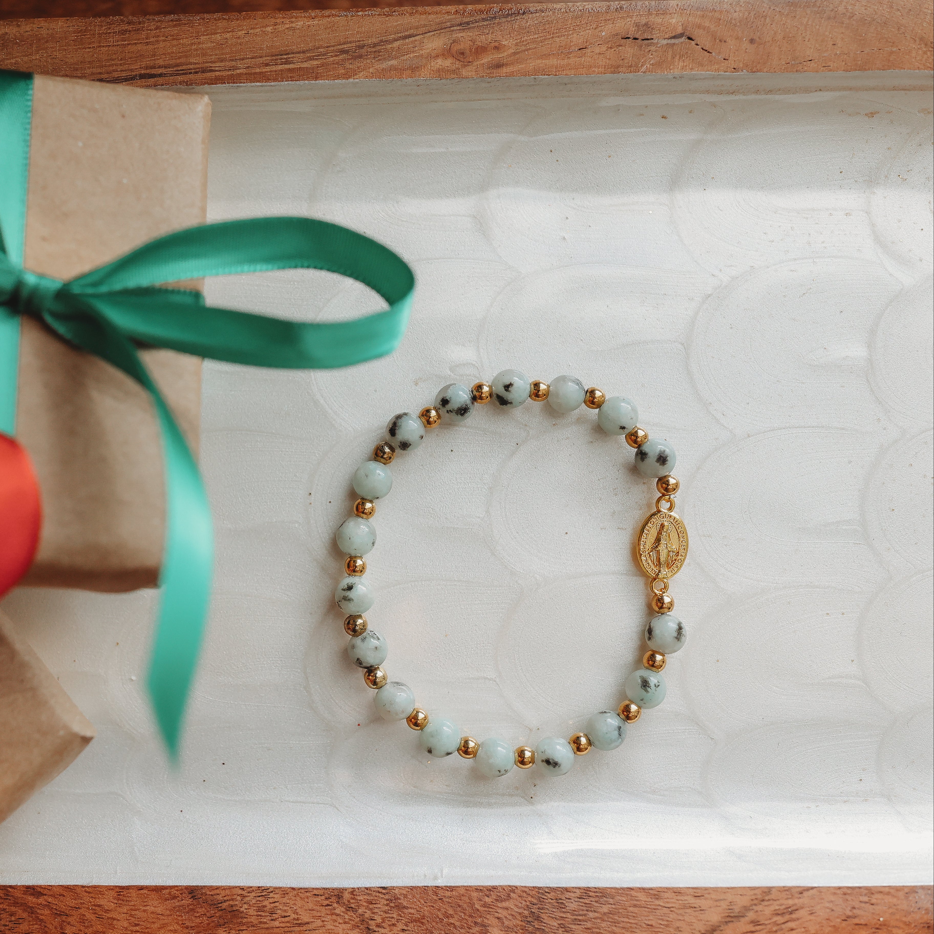 Miraculous Medal Stackable Accent Bracelets