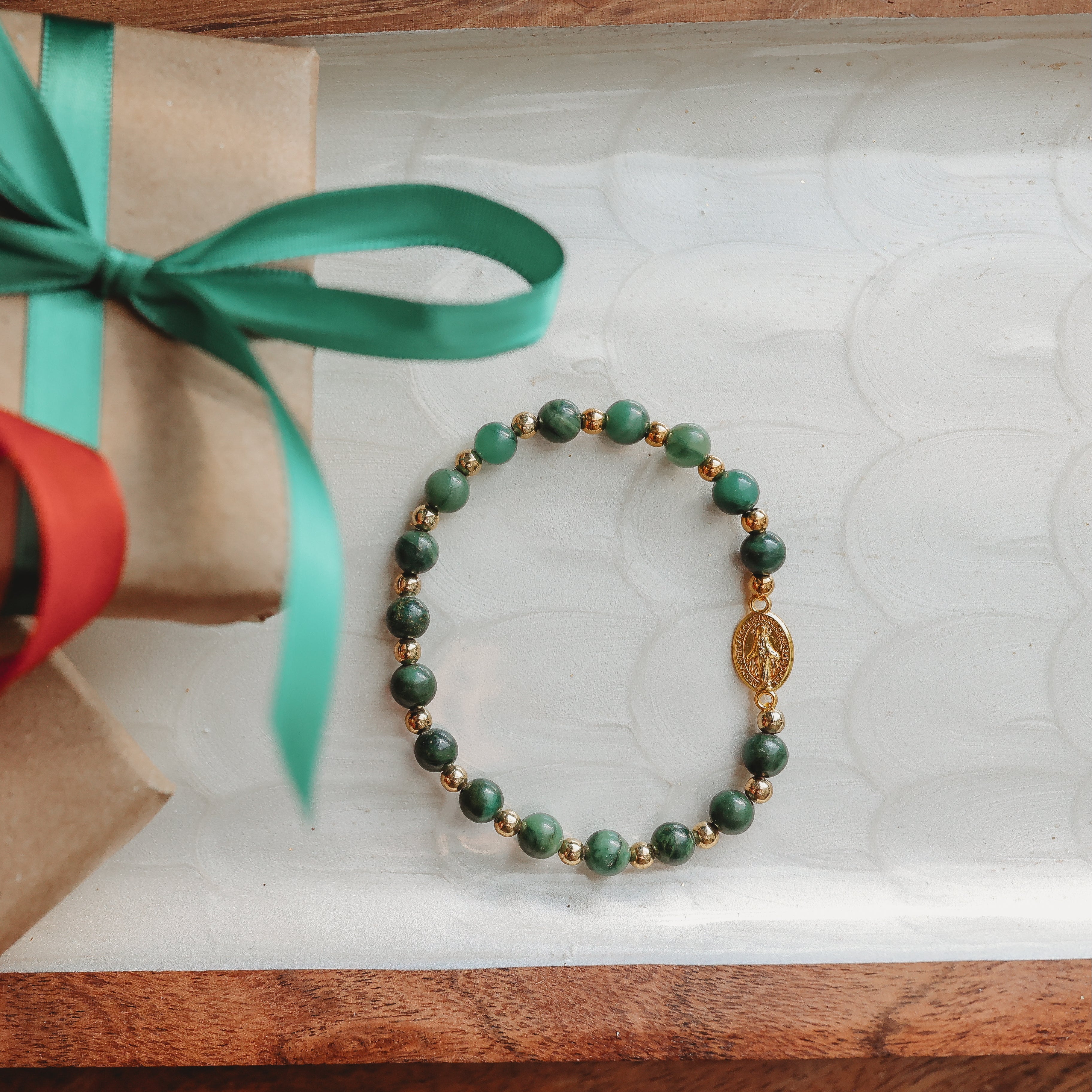 Miraculous Medal Stackable Accent Bracelets