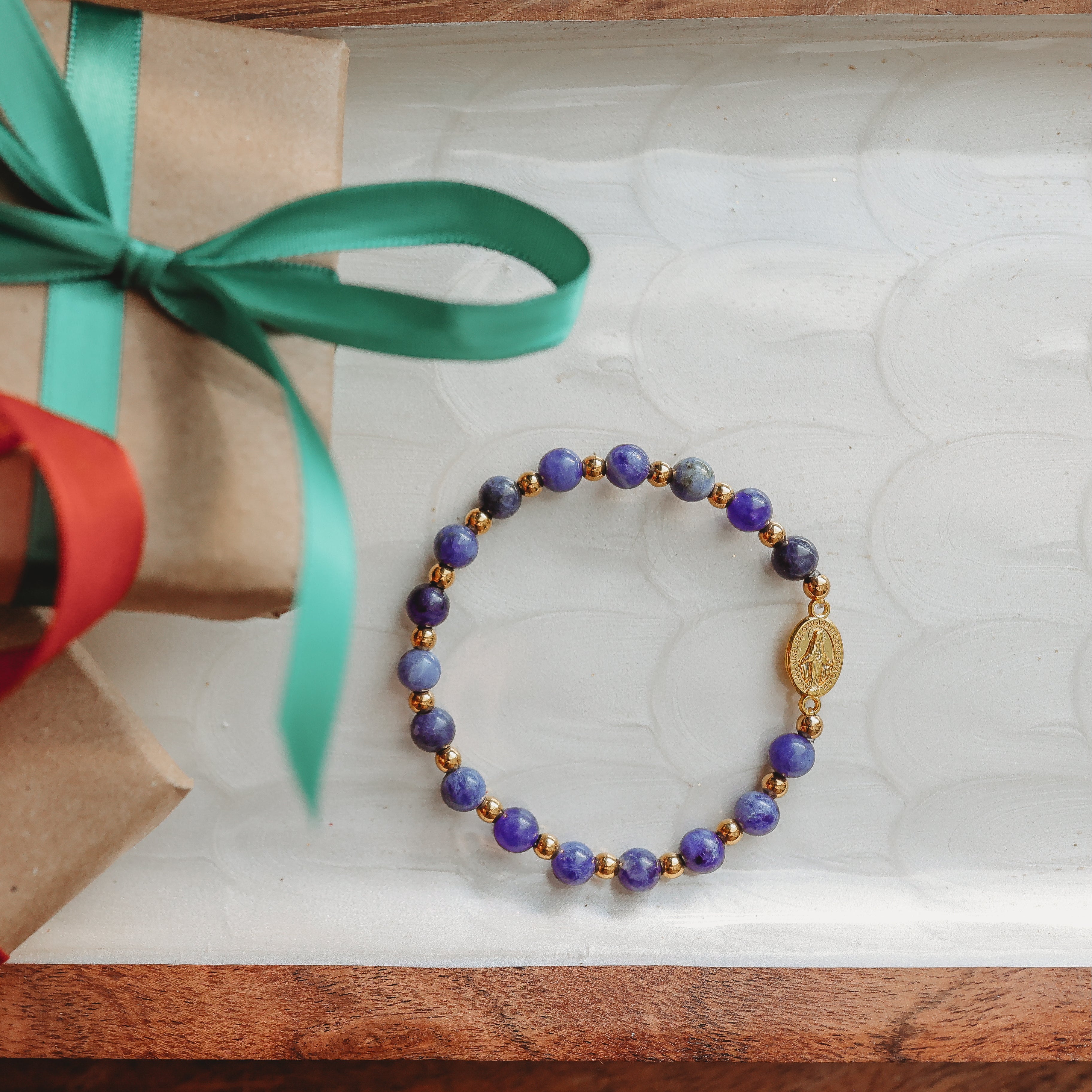 Miraculous Medal Stackable Accent Bracelets