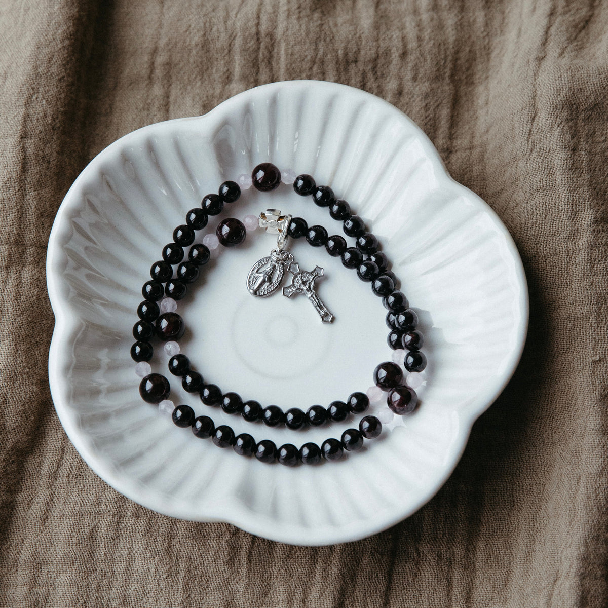 Remembrance Birthstone Rosary Bracelet