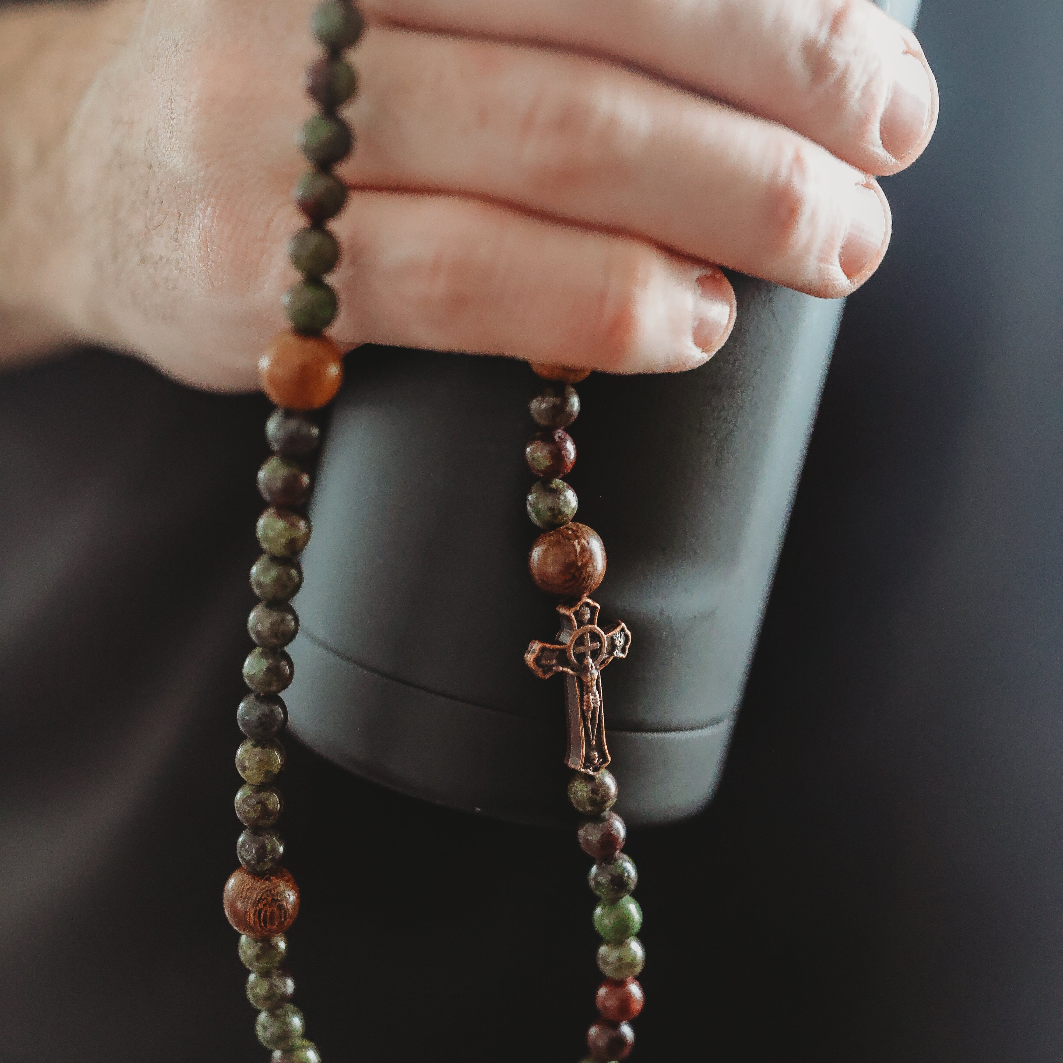 St. Joseph Rosary Bracelet |  Crux Invicta  | Double Wrap Rosary