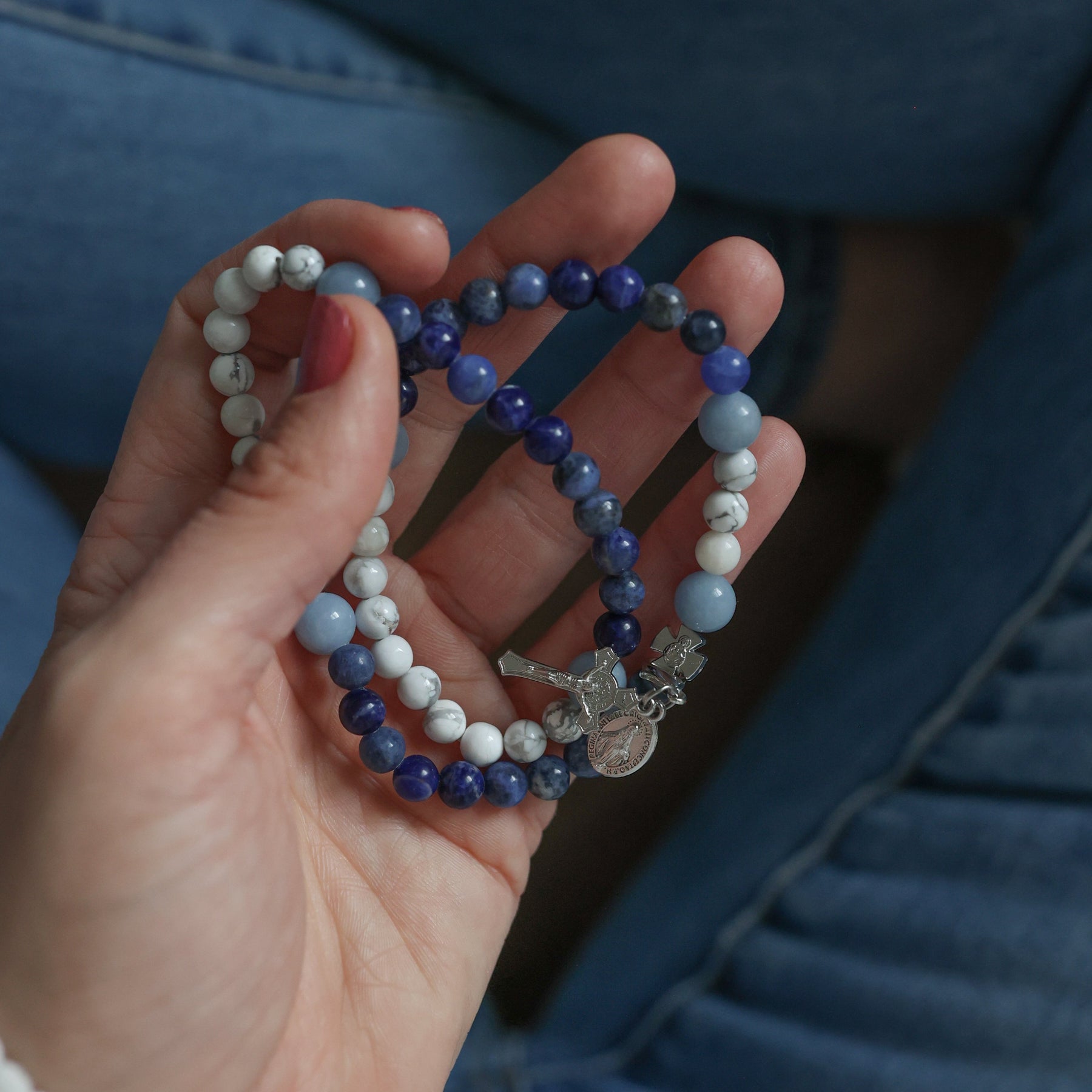 Calcutta | Stretch & Wrap Rosary Bracelet