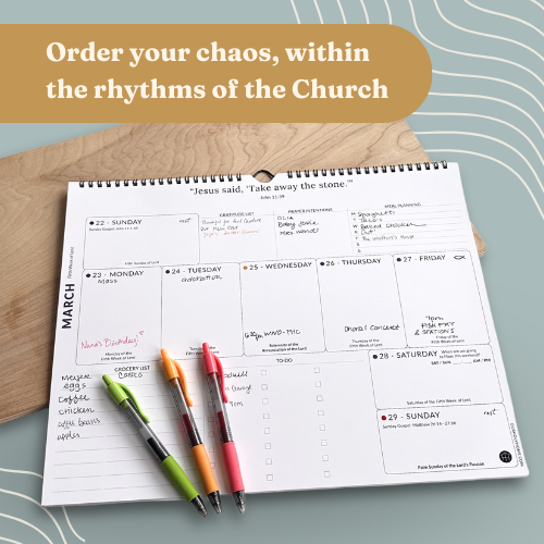 Family Liturgical Planner | Quarterly Calendar Subscription