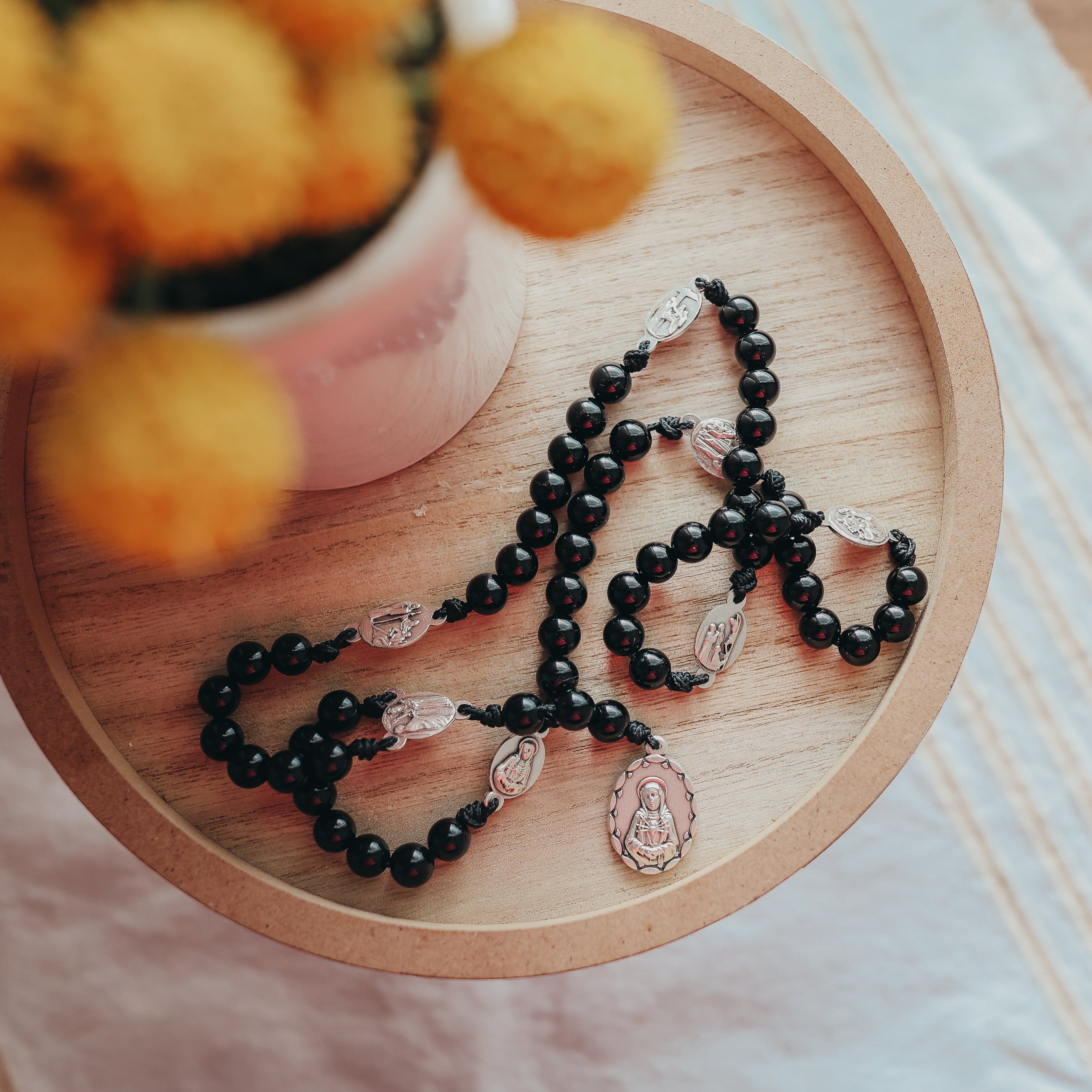 Seven Sorrows Gemstone Rosary | Limited Edition
