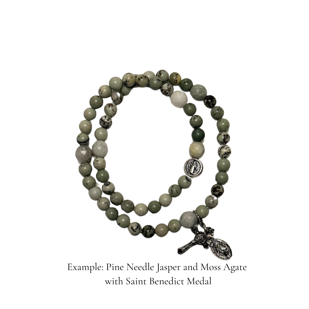 Choose your Saint | Custom Saint Rosary Bracelet | Medium
