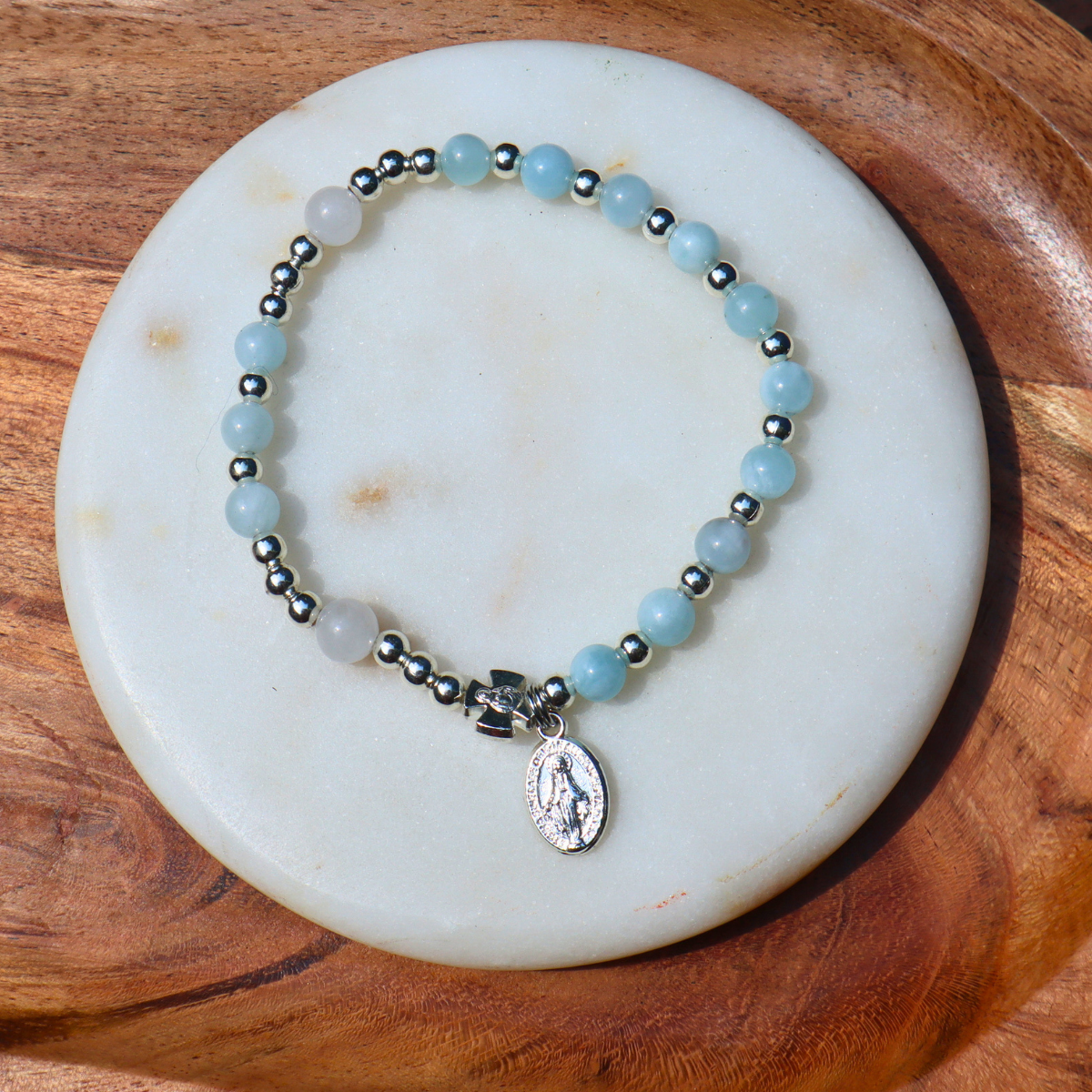 Cosmos Gemstone Decade Bracelet