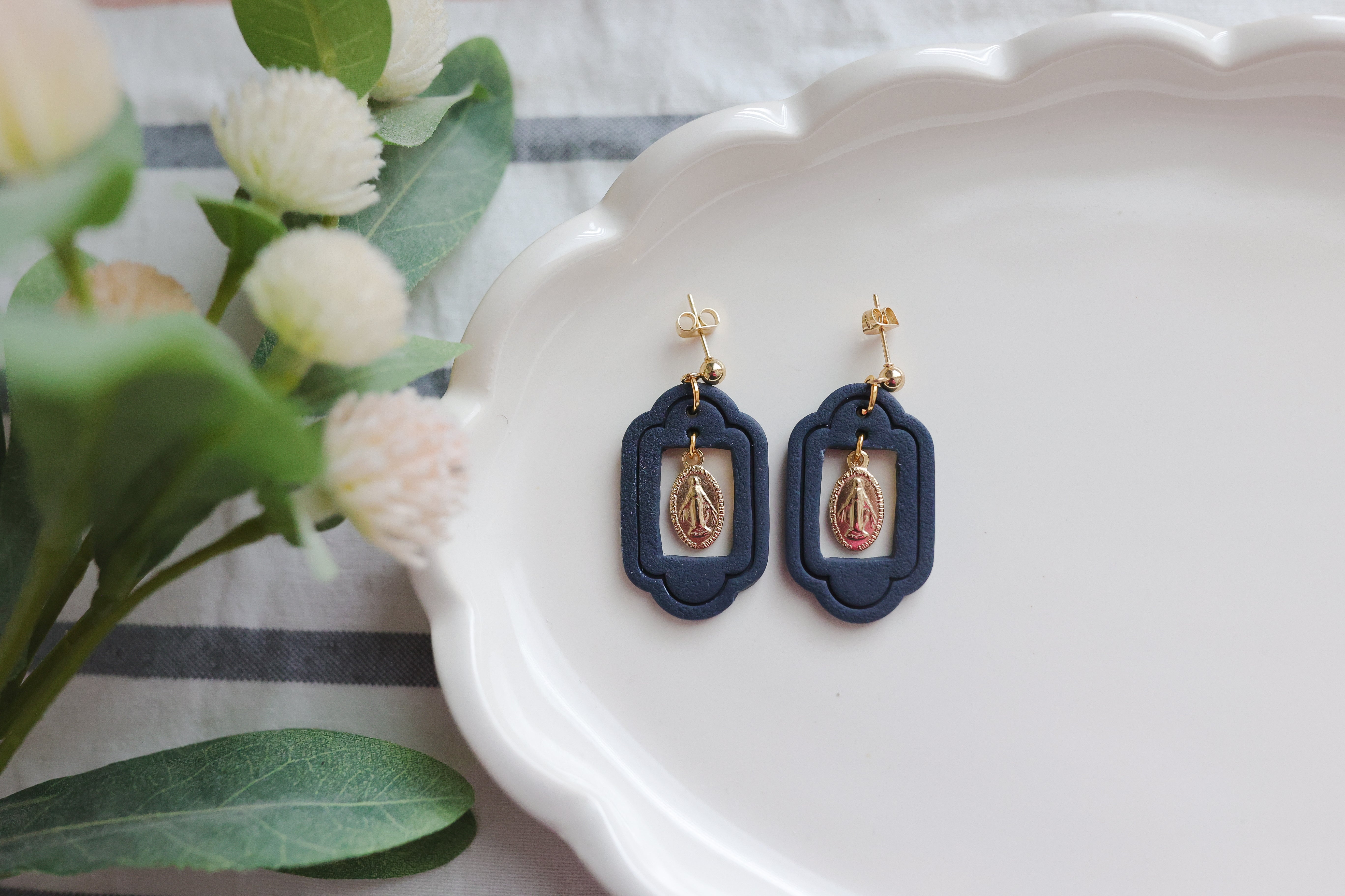 Ave Grotto Earrings | Holy Family Winter Collection