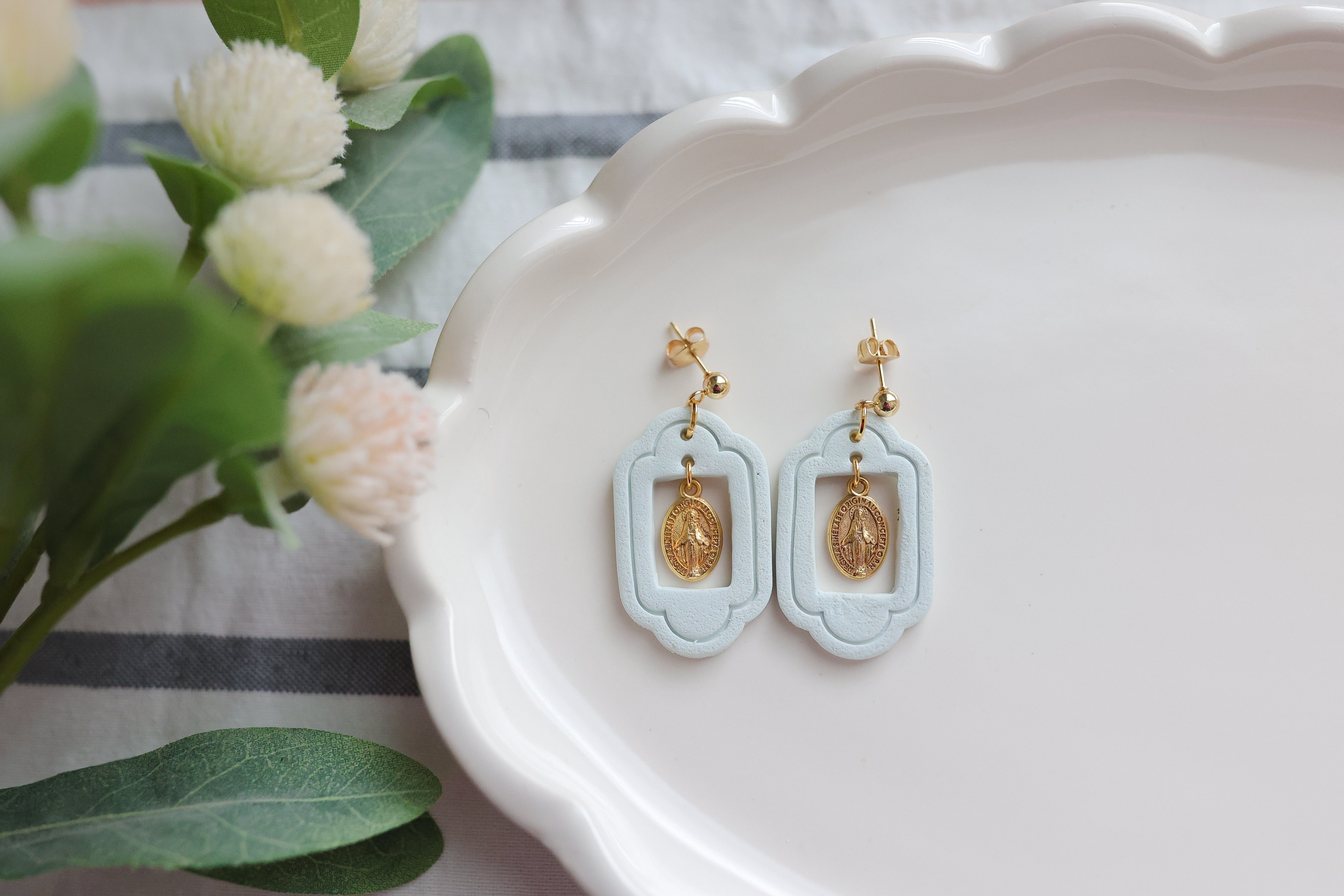 Ave Grotto Earrings | Holy Family Winter Collection