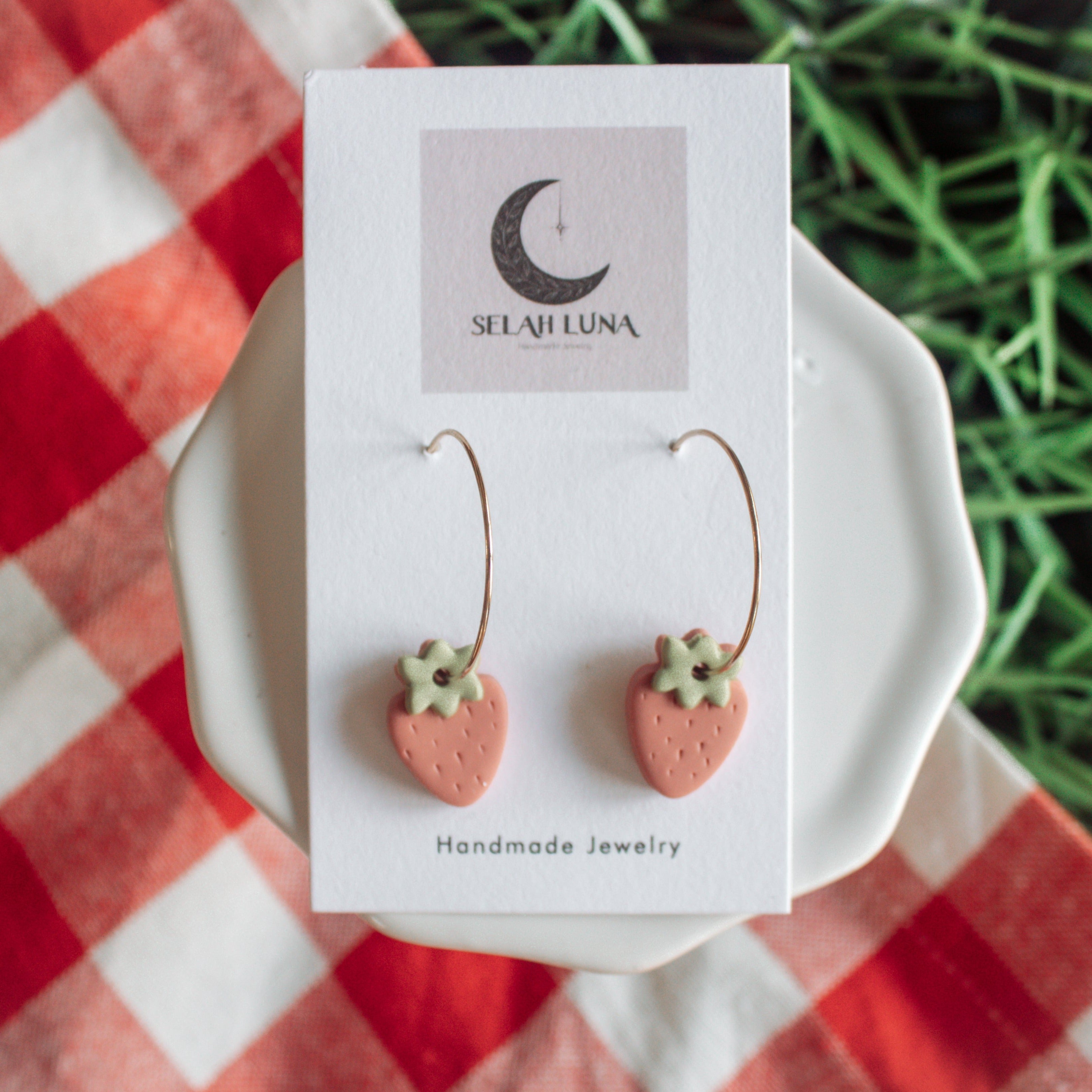 Strawberry Bliss | Earrings by Selah Luna
