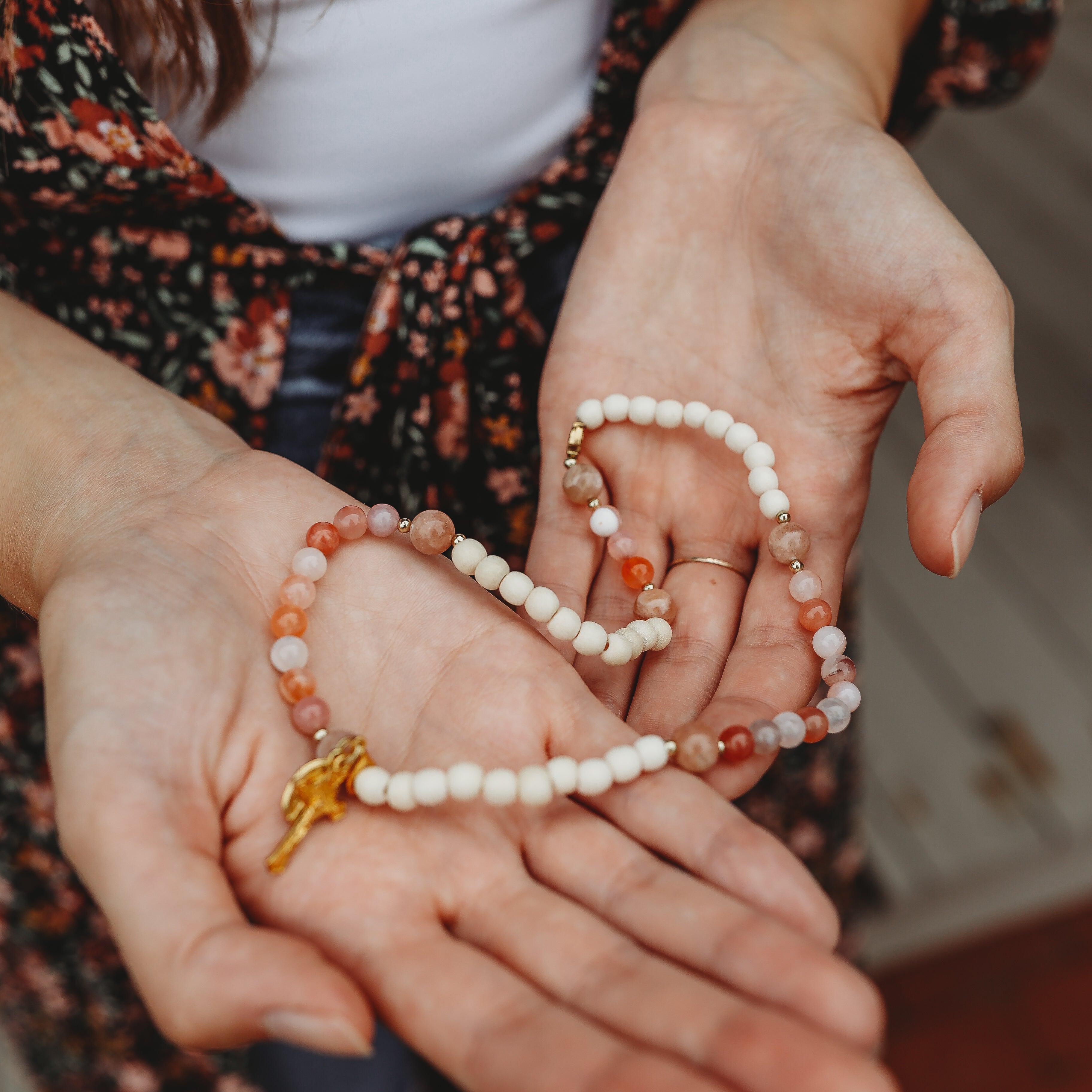 The Coronation | Stretch & Wrap Rosary Bracelet