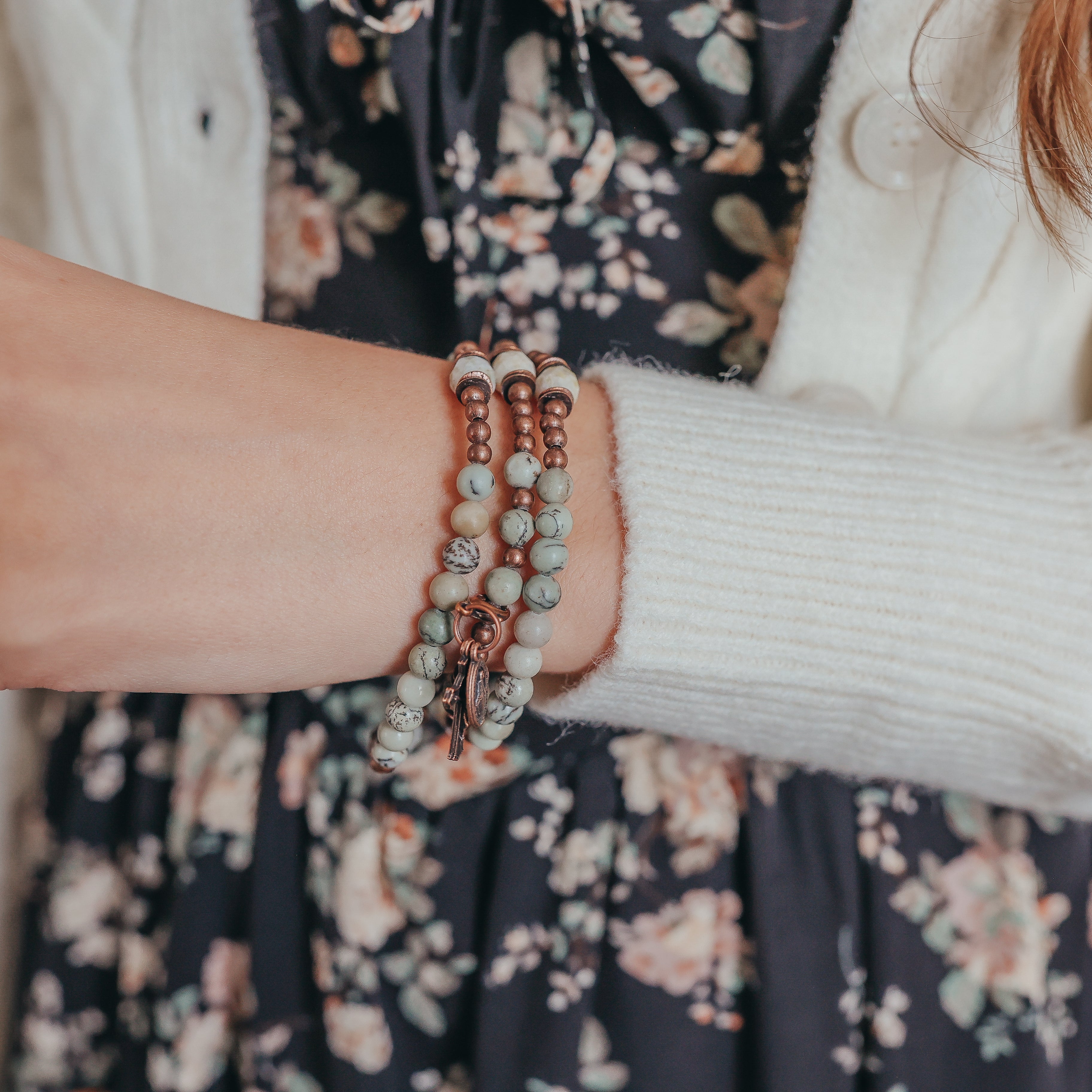 Saint Francis | Chews Life Triple Wrap Rosary Bracelet | Fall Collection