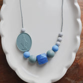 » Silicone Mama Necklace | Blue (100% off)