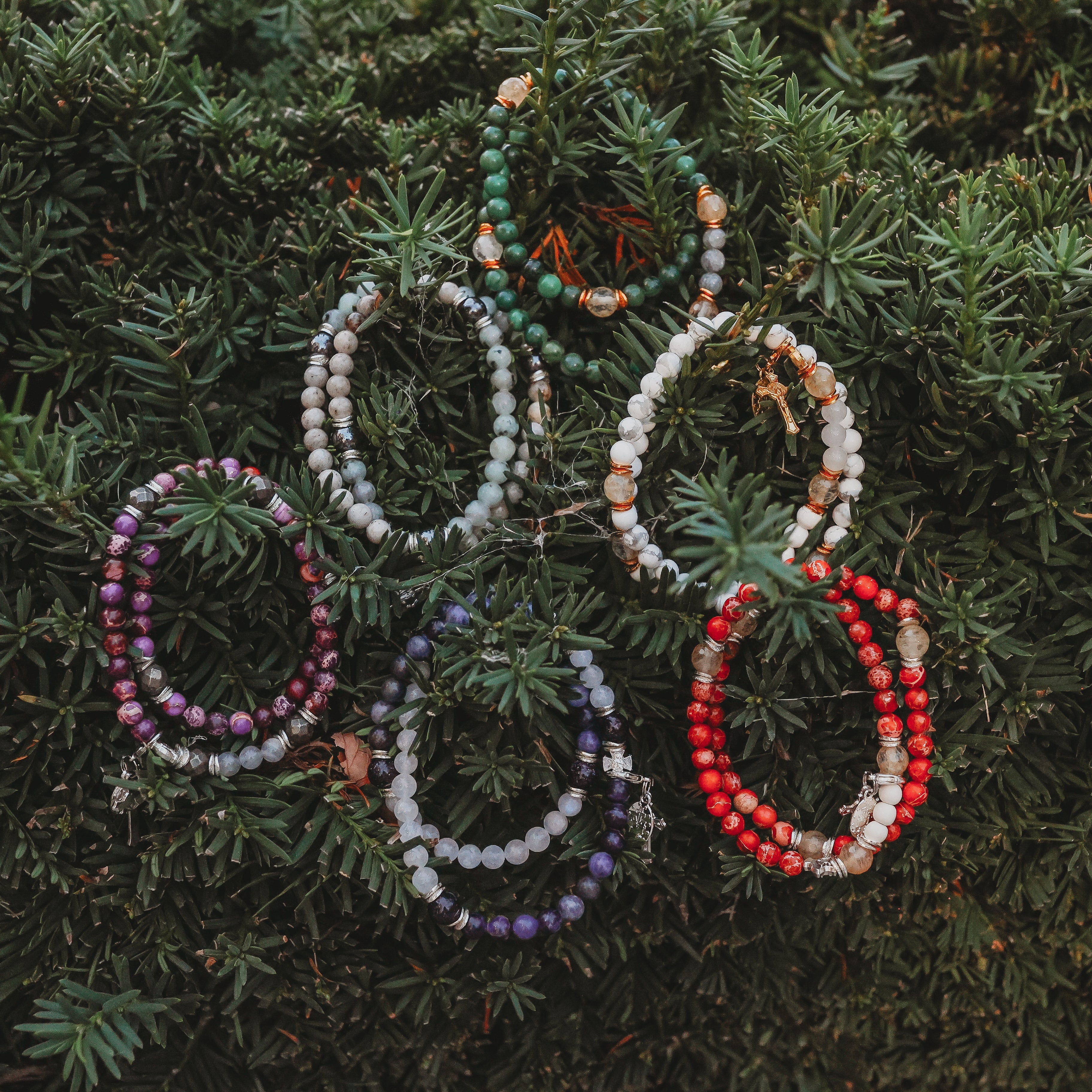 Deluxe Rosary Bracelet Gift Set | Holiday Lux Collection