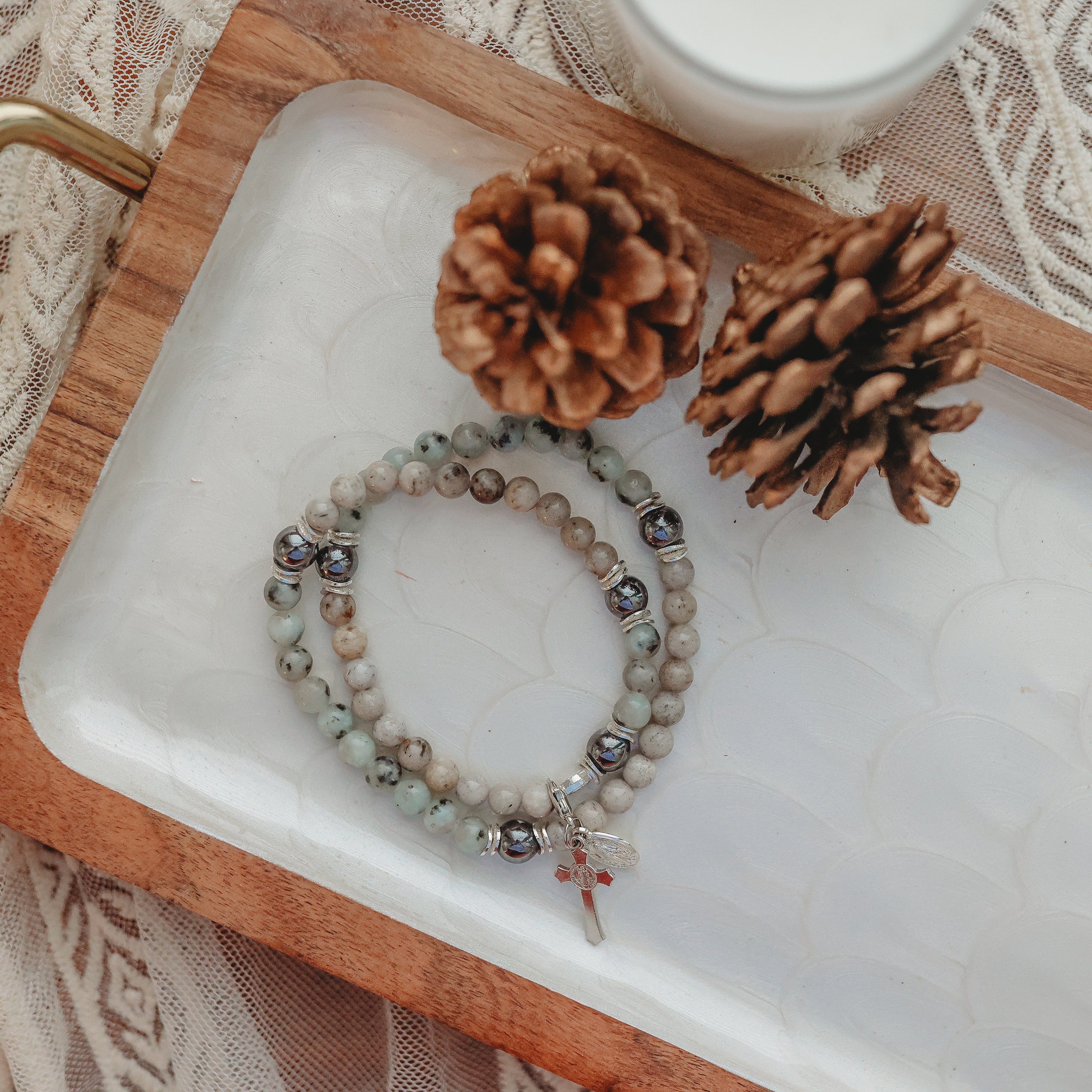 Vianney | Lux Rosary Bracelet | Holiday Collection