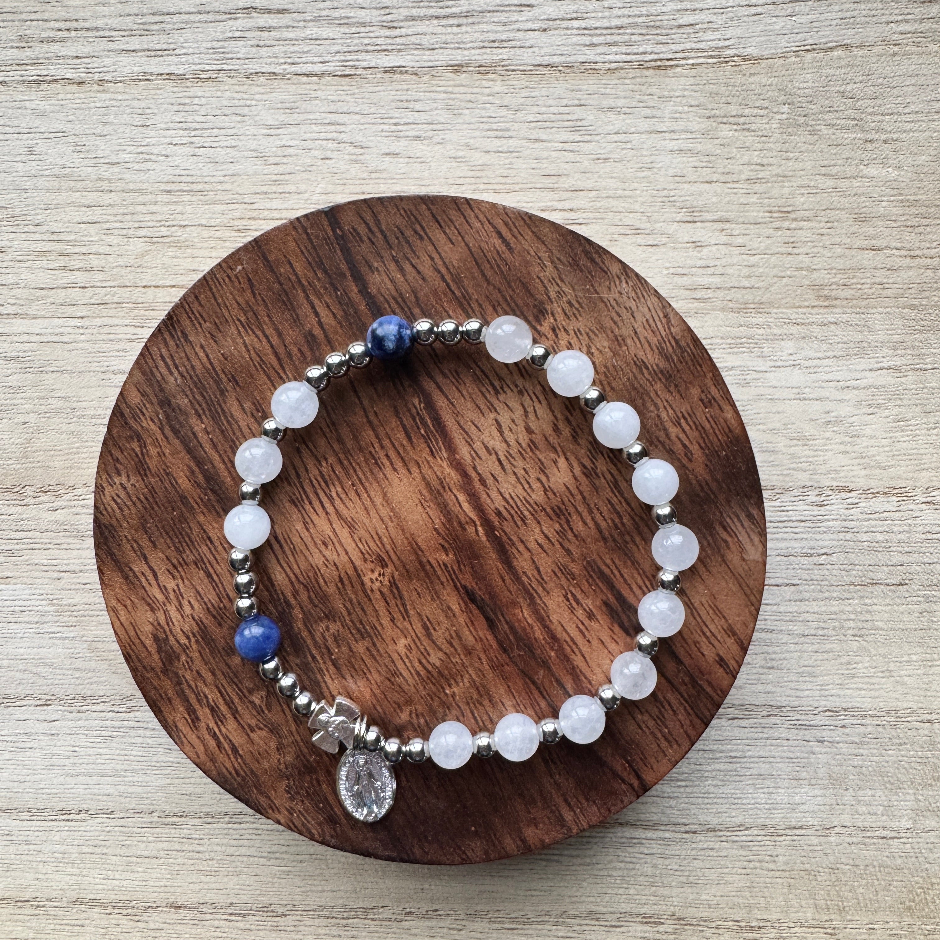 Saint John Paul II | Gemstone Decade Bracelet