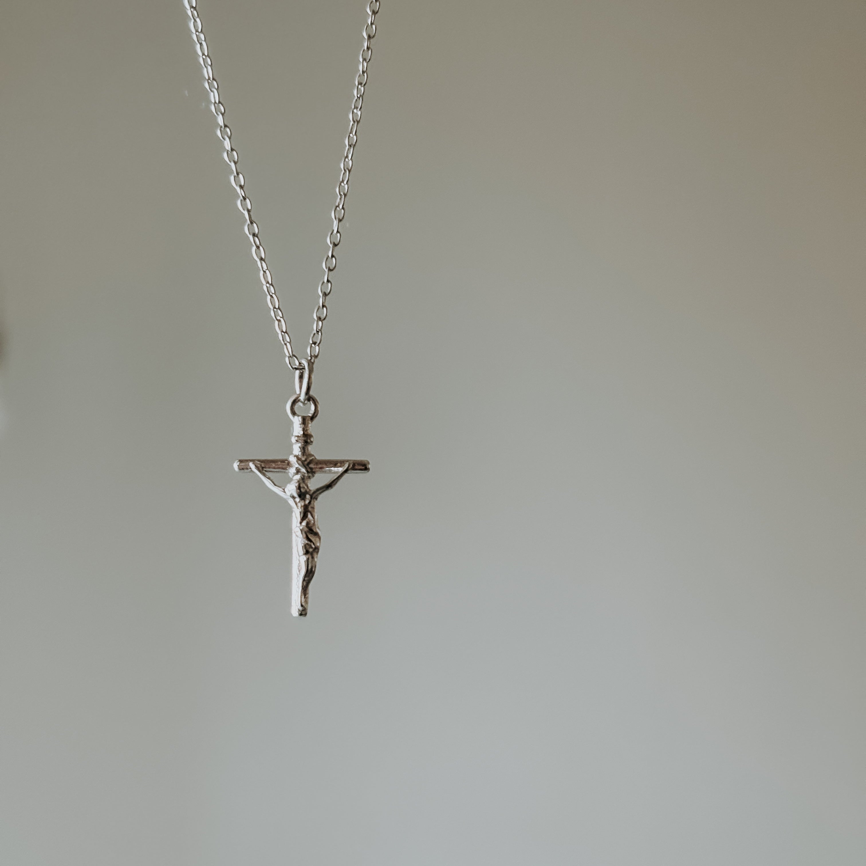 Women's Silver Crucifix Necklace |  Blessed is She